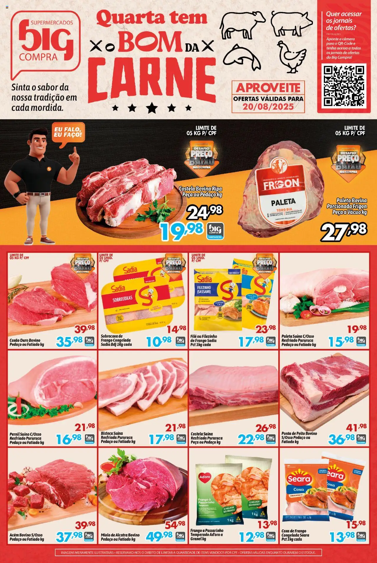 Big Compra Folheto - válido de 20.08.2025 | Página: 1 | Produtos: Acém, Alcatra, Baixo, Frango