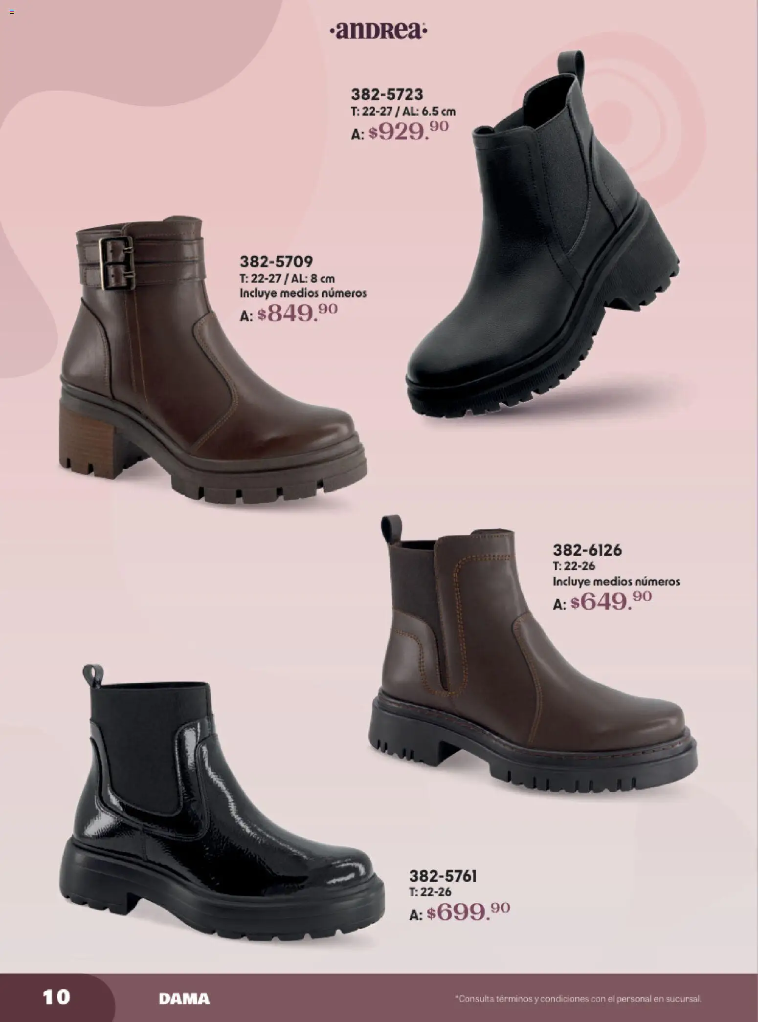 Nuevas ofertas de Andrea válidas en toda la República Mexicana desde el 19.10.2025. ¡Encuentra las mejores ofertas en Andrea catálogo Lo Más Abrigador! | Página: 10