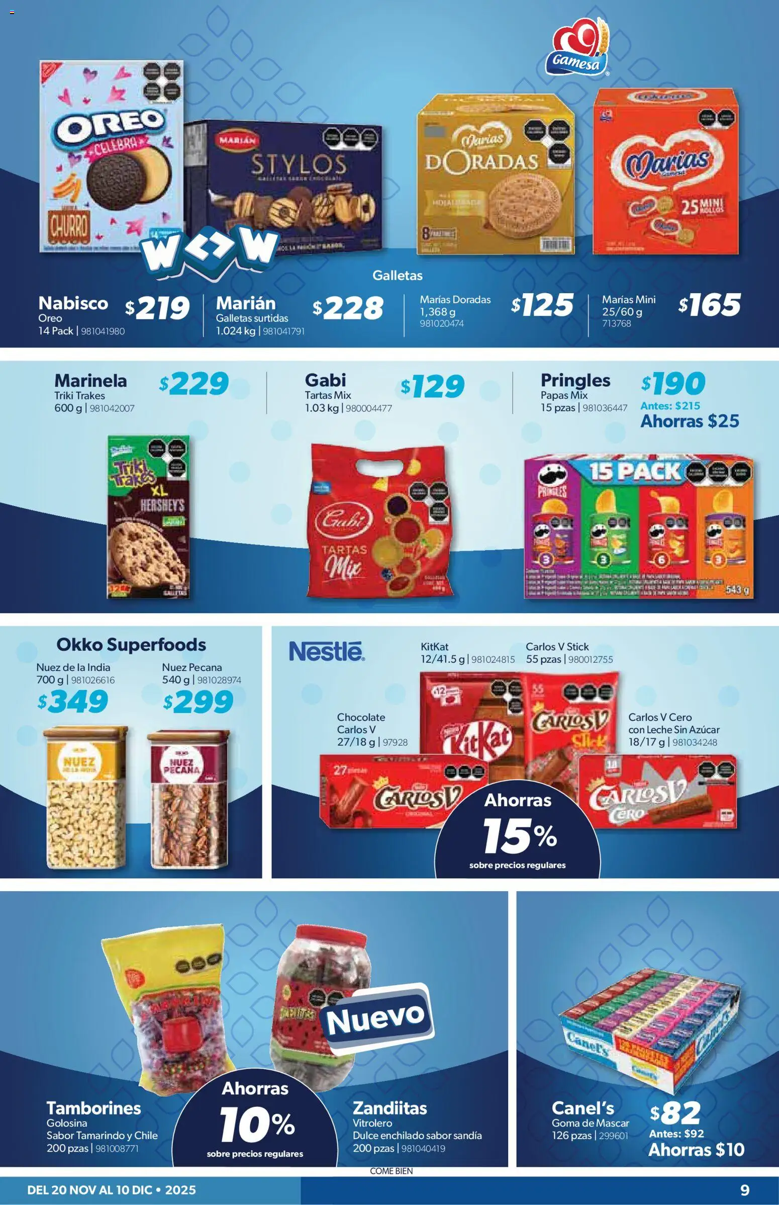 Nuevas ofertas de Sam's Club válidas en toda la República Mexicana desde el 20.11.2025. ¡Encuentra las mejores ofertas en Sam's Club catálogo! | Página: 9 | Productos: Azúcar, Sandía, Chocolate, Galletas