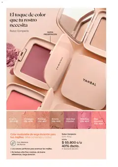 Yanbal revista - valida desde el 24.05.2025 | Página: 68 | Productos: Rubor, Mora, Manteca