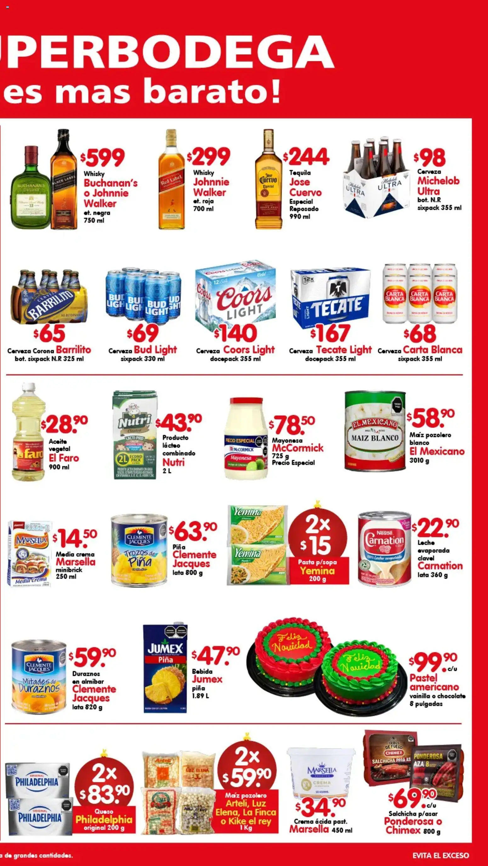 Nuevas ofertas de Arteli válidas en toda la República Mexicana desde el 23.12.2025. ¡Encuentra las mejores ofertas en Arteli folleto Aká Super Bodega ! | Página: 2 | Productos: Maíz, Crema, Aceite, Cerveza