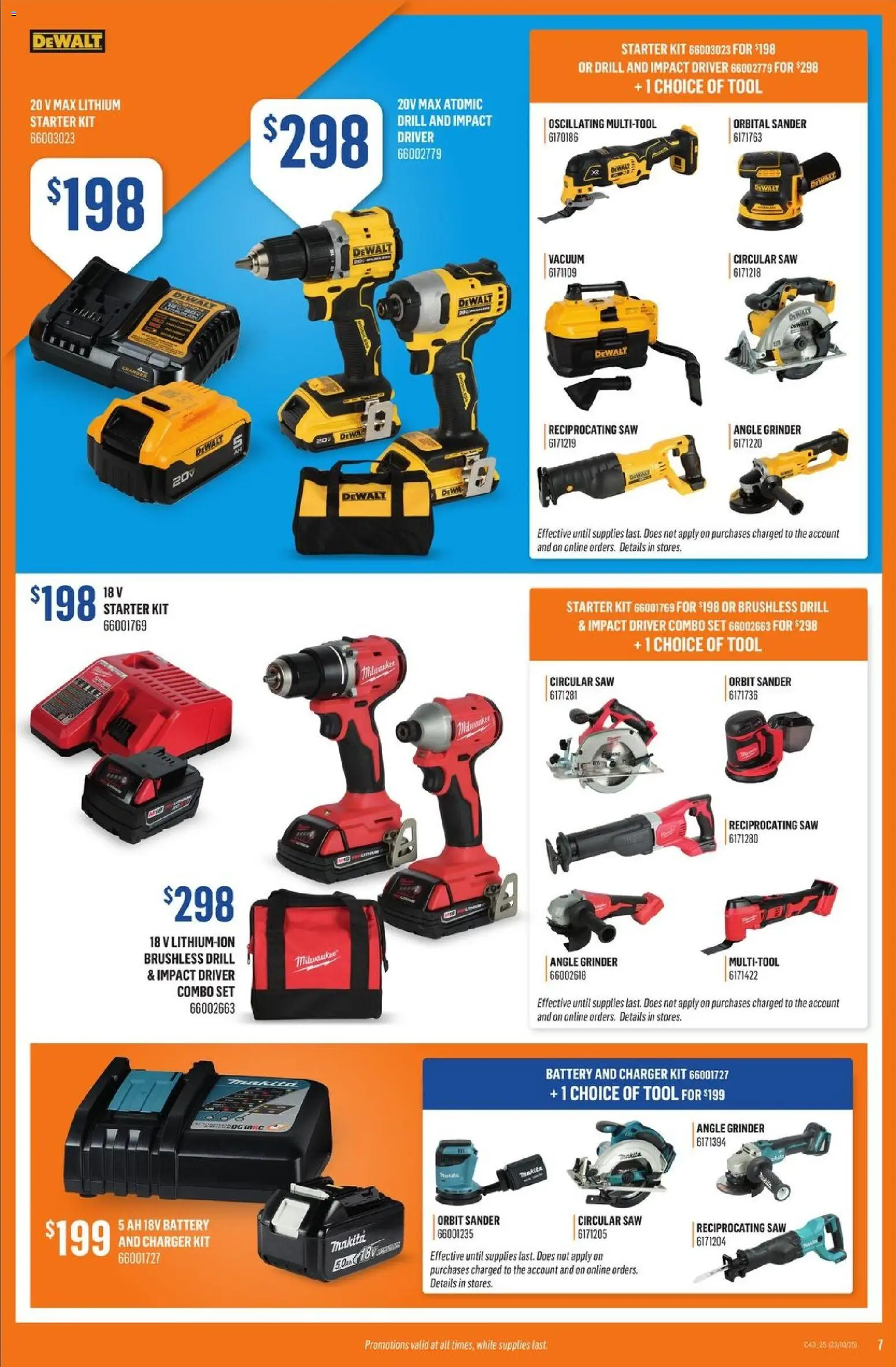 Canac flyer valid from 23.10.2025 | Page: 7 | Products: Grinder, Battery
