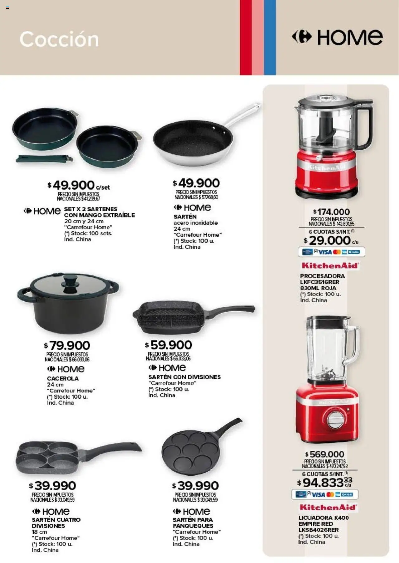 Carrefour - Deco Hogar │ válido desde el 06.06.2025 | Página: 7 | Productos: Sartén, Mango, Procesadora, Licuadora