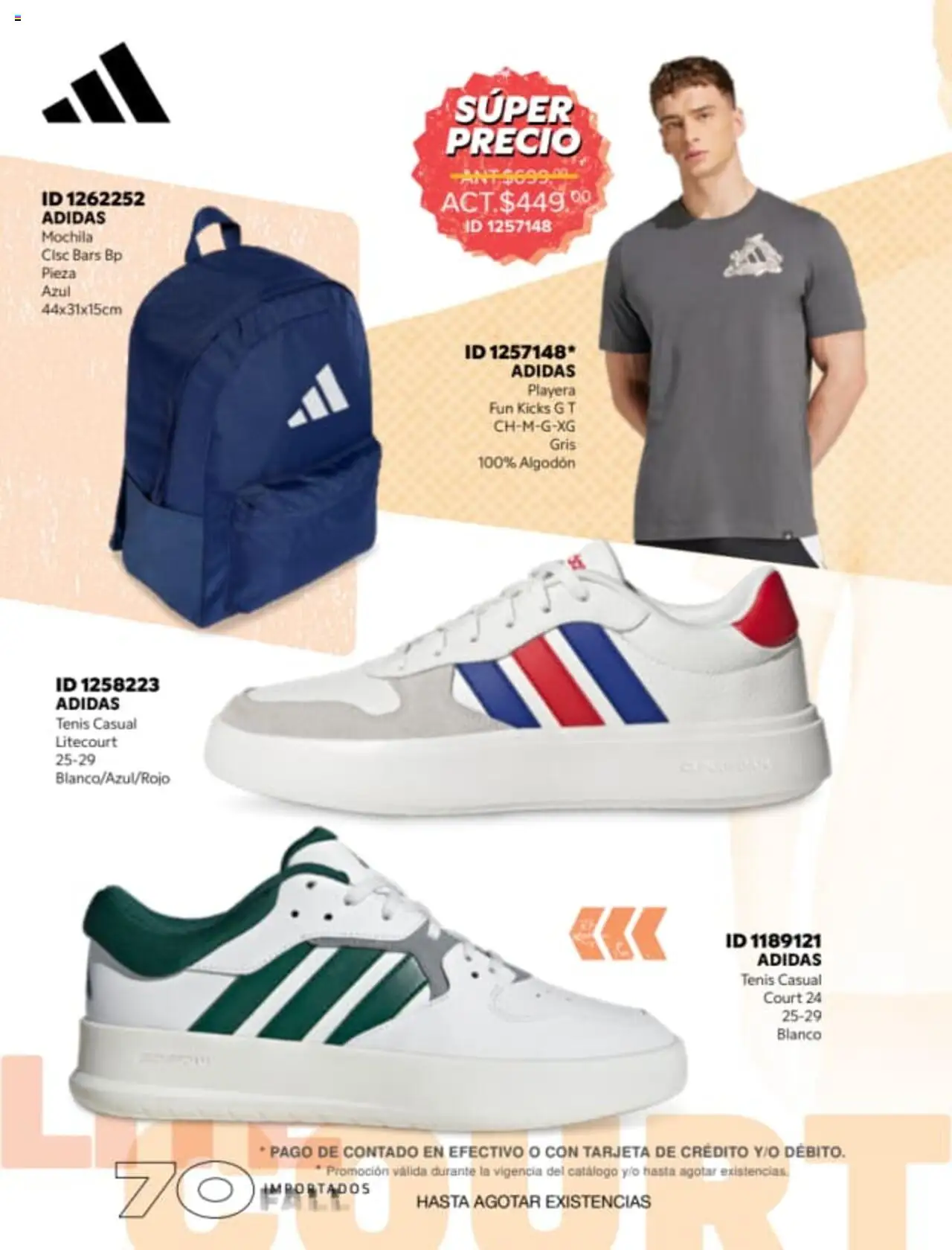 Nuevas ofertas de Price Shoes válidas en toda la República Mexicana desde el 18.08.2025. ¡Encuentra las mejores ofertas en Price Shoes - Catálogo Fall Importados! | Página: 70 | Productos: Tenis, Mochila, Algodón, Playera