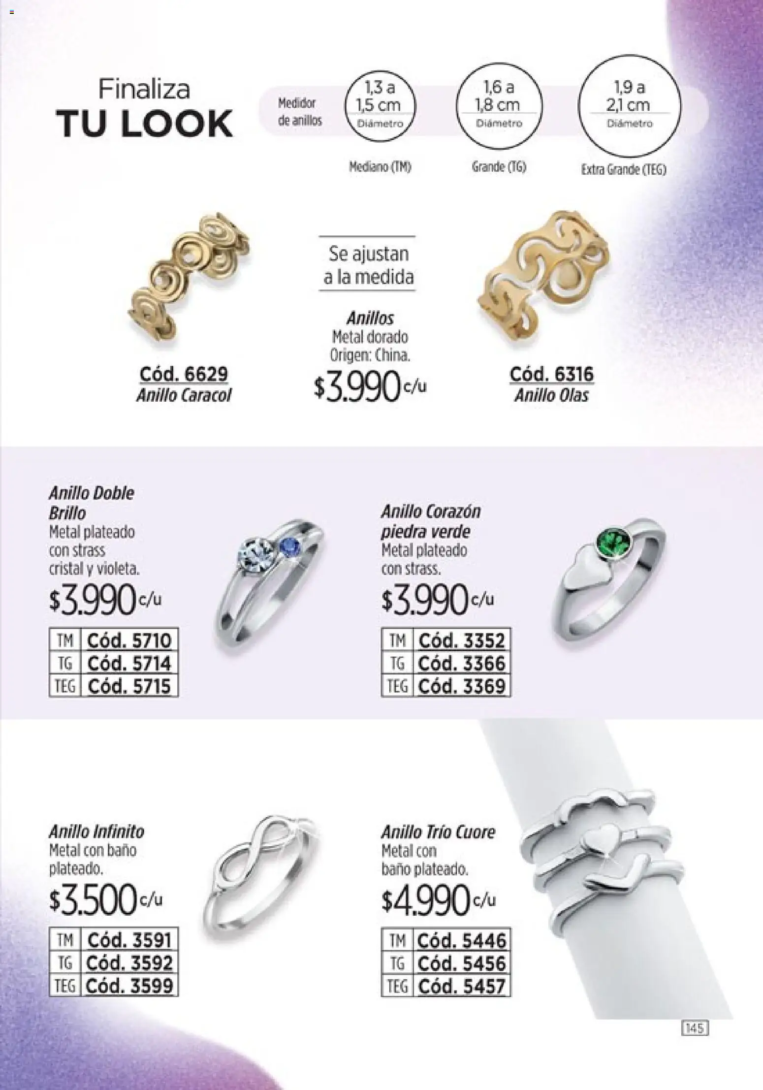 Catálogo Amodil Campaña 4 │ válido desde el 01.03.2026 | Página: 145 | Productos: Anillo, Baño, Brillo