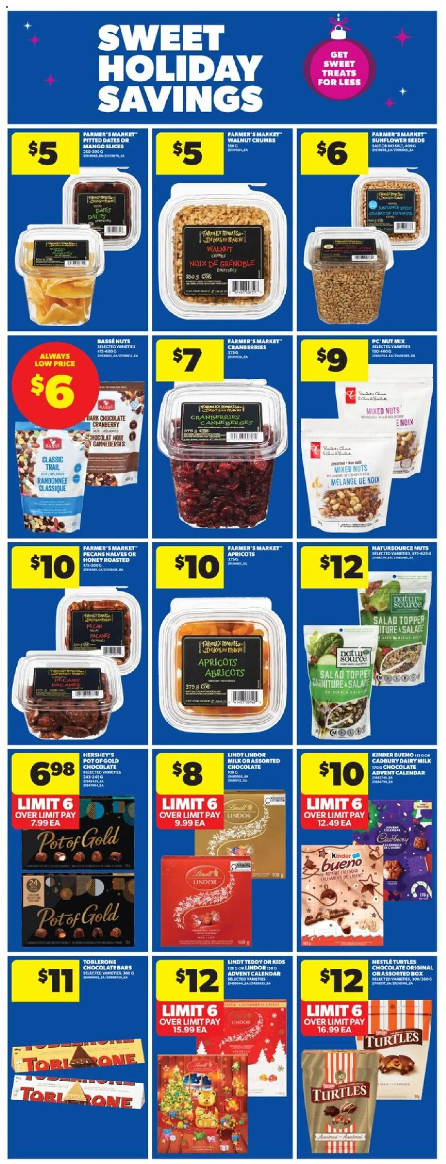 Real Canadian Superstore flyer valid from 13.11.2025 | Page: 22 | Products: Nuts, Salad, PC, Chocolate