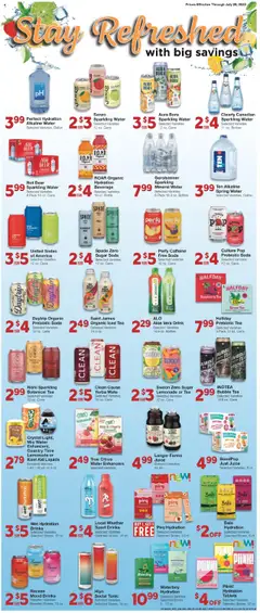 United Supermarkets Weekly Ad - valid from 16.07.2025 | Page: 8 | Products: Green Tea, Spade, Aloe Vera, Water