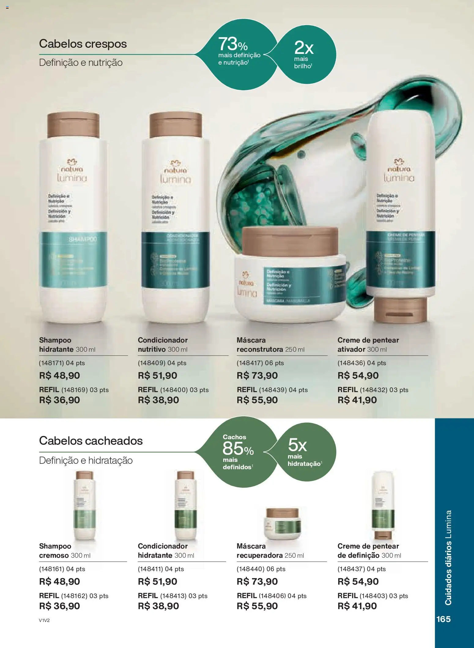 Natura Folheto - válido de 30.10.2025 | Página: 165 | Produtos: Shampoo, Condicionador, Creme
