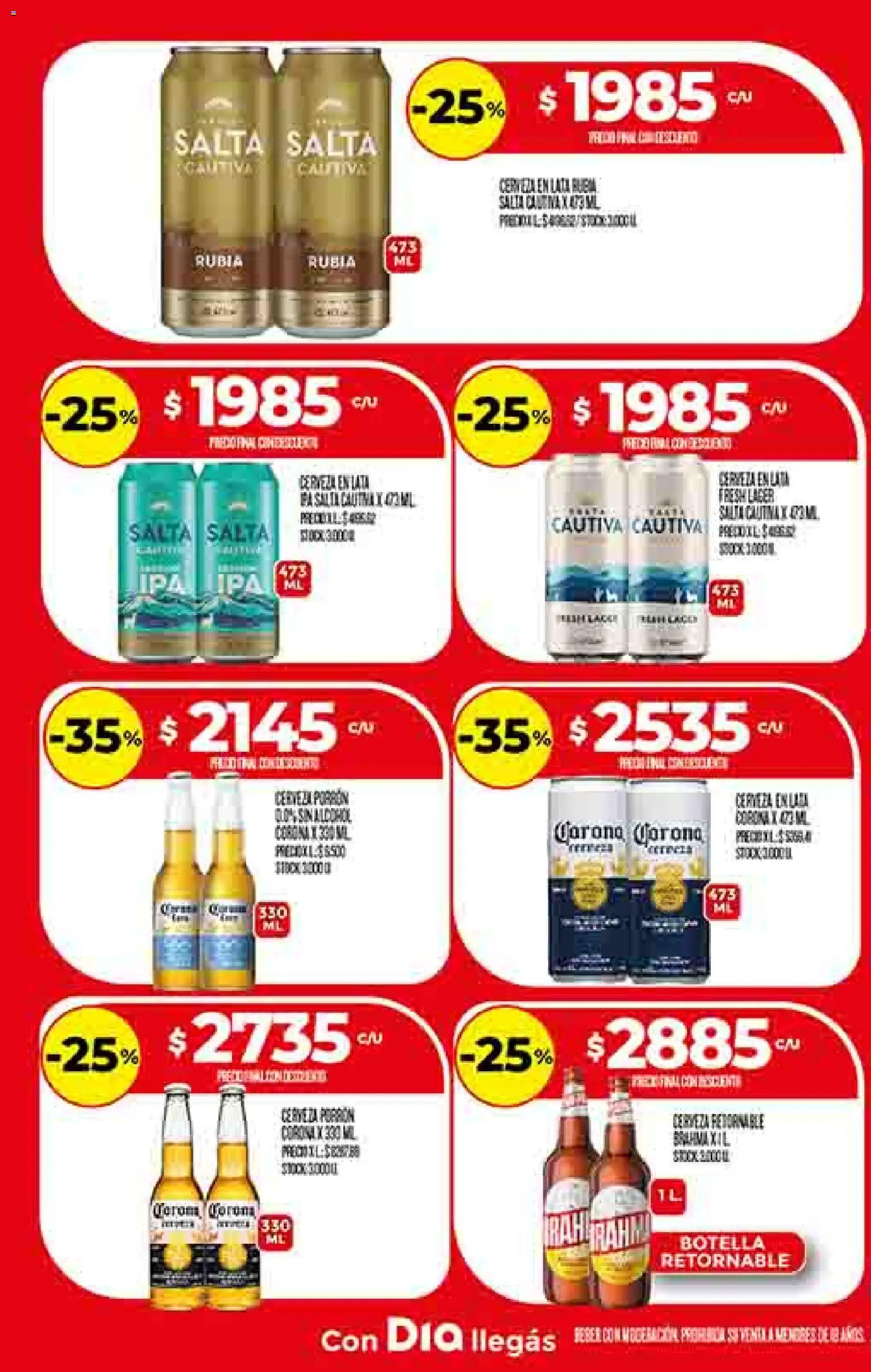 Dia - Ofertas - Salta y Jujuy │ válido desde el 05.11.2025 | Página: 17 | Productos: Botella, Cerveza