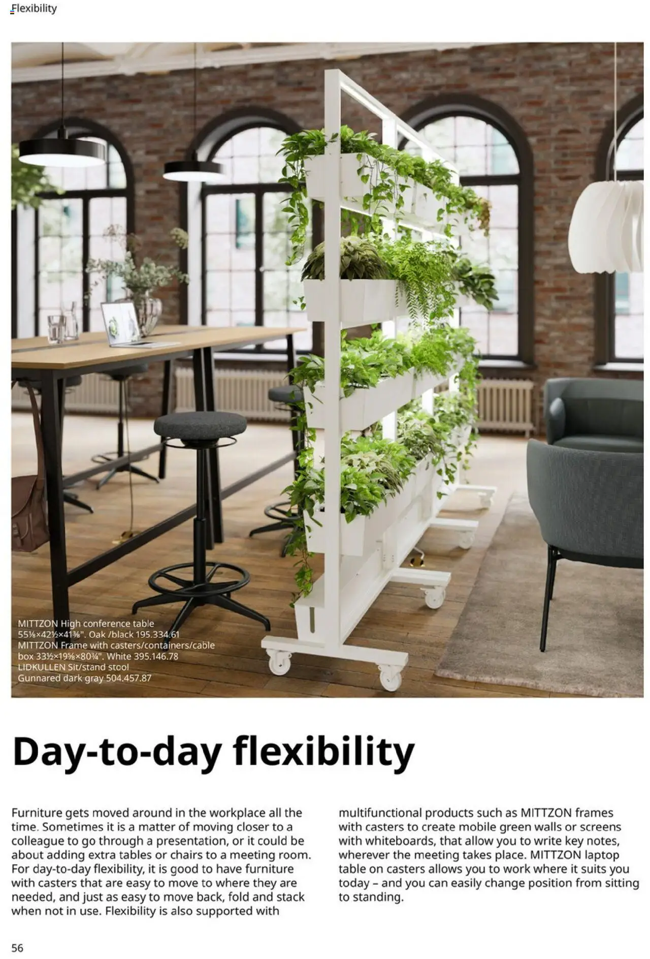 IKEA Office Brochure 2025 - valid from 01.03.2025 | Page: 56 | Products: Conference table, Table, Box, Laptop