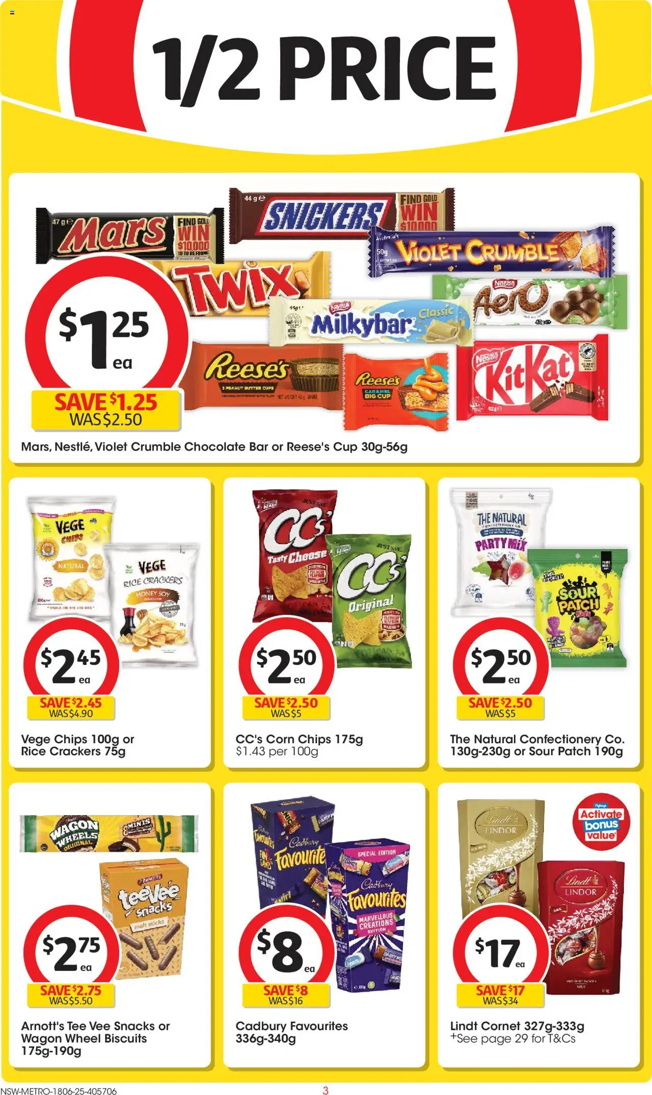 Coles catalogue - valid from 18.06.2025 | Page: 3 | Products: Cups, Cheese, Chocolate, Rice