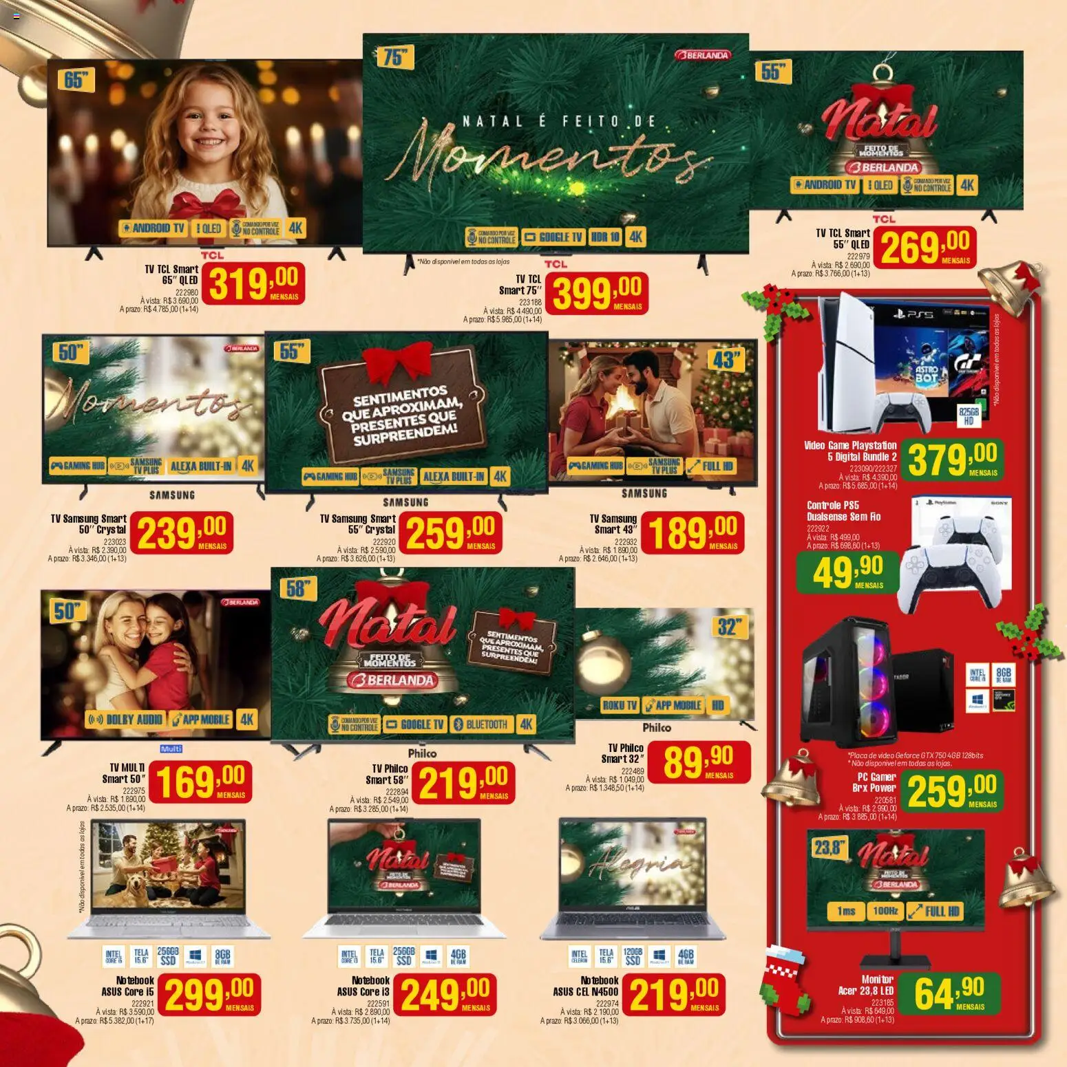 Berlanda Folheto - válido de 01.12.2025 | Página: 3 | Produtos: smart TV, Vídeo, Áudio, Playstation