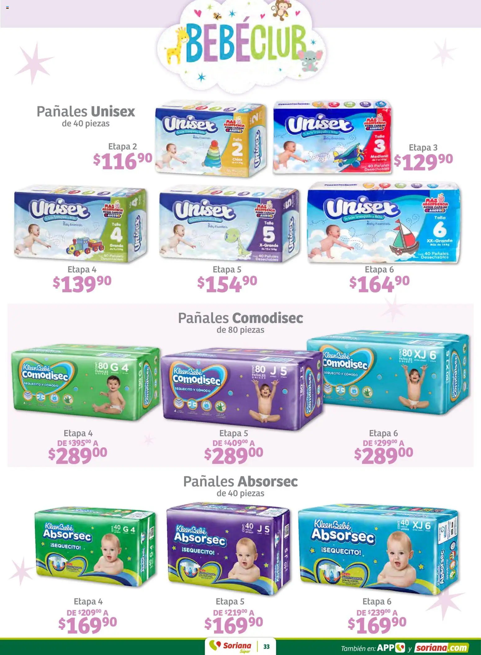 Nuevas ofertas de Soriana válidas en toda la República Mexicana desde el 12.02.2026. ¡Encuentra las mejores ofertas en Soriana - Preciazazaso Súper: BCS, Jal, Nay, Sin, Son! | Página: 33 | Productos: Pañales