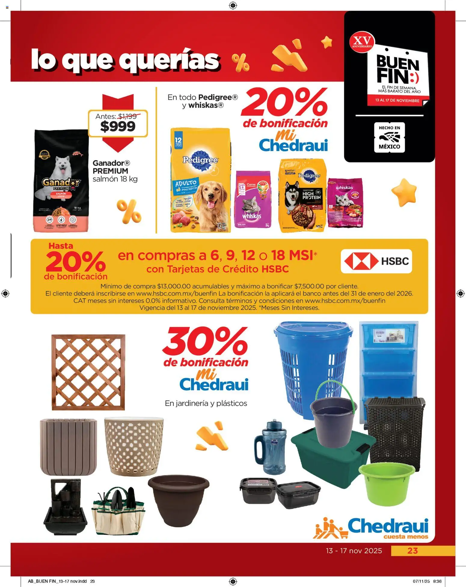 Nuevas ofertas de Chedraui válidas en toda la República Mexicana desde el 13.11.2025. ¡Encuentra las mejores ofertas en Chedraui Buen Fin! | Página: 23 | Productos: Banco