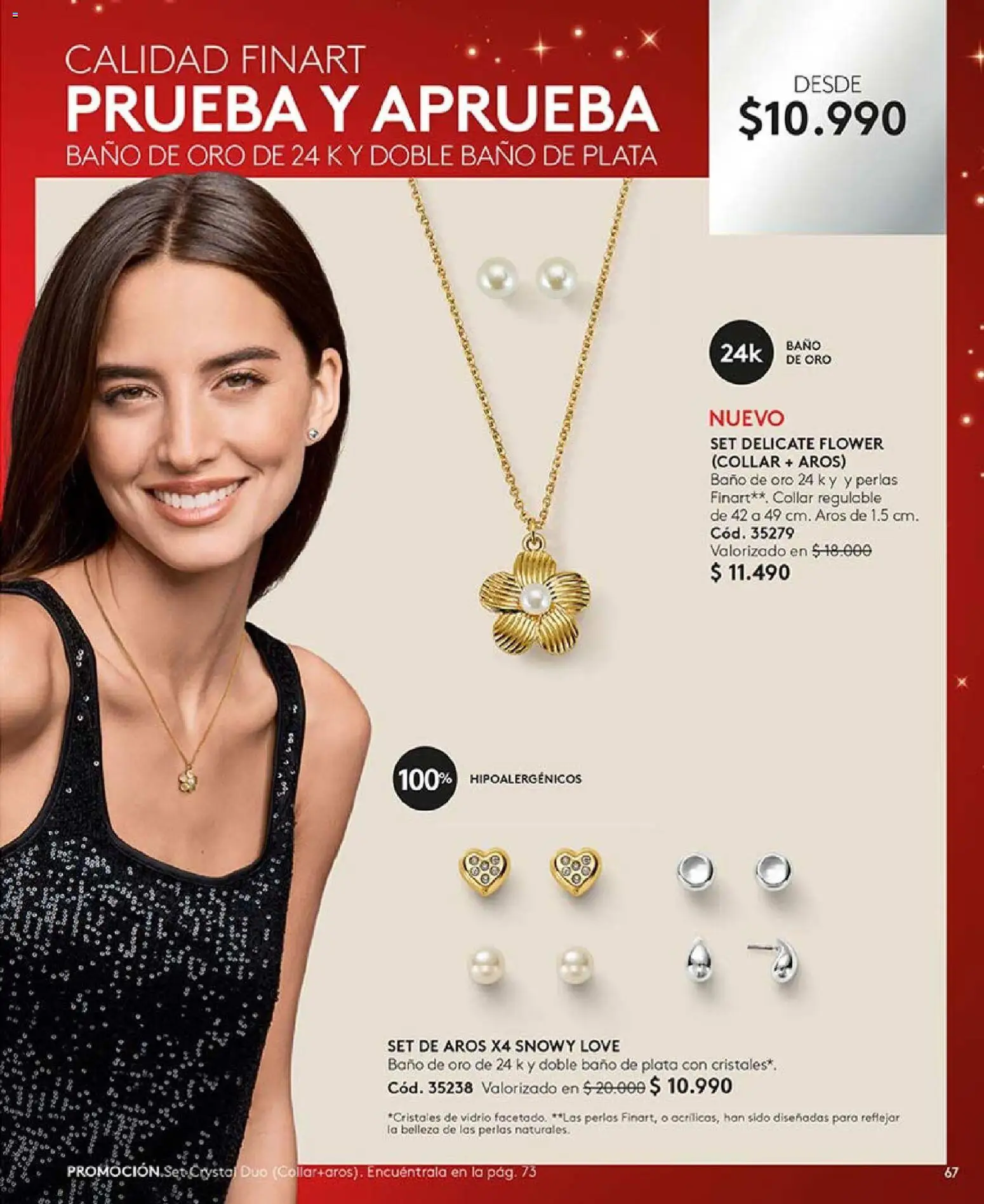 Catálogo Ésika Campaña 18 │ válido desde el 01.12.2025 | Página: 67 | Productos: Baño, Collar, Aros
