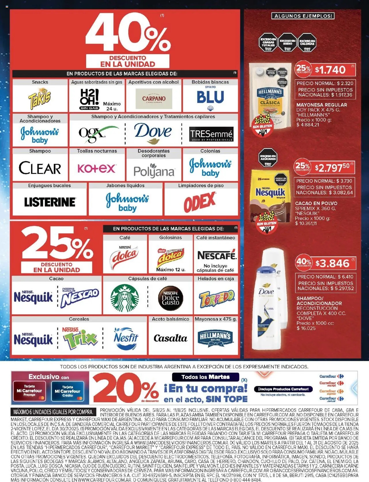 Carrefour ofertas │ válido desde el 05.08.2025 | Página: 7 | Productos: Teléfono, Caja, Café, Cereales