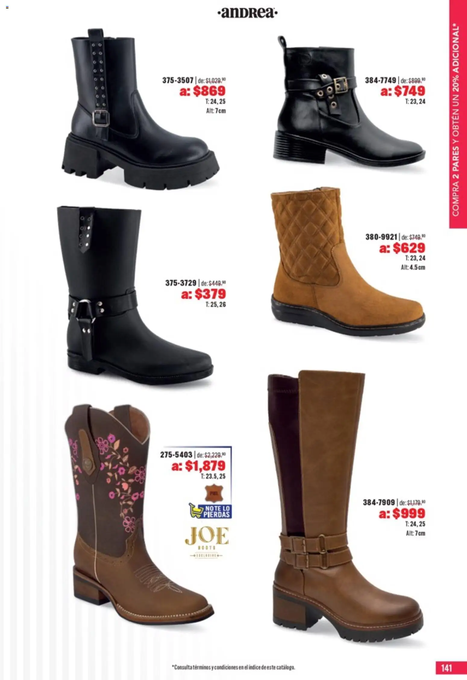 Nuevas ofertas de Andrea válidas en toda la República Mexicana desde el 05.04.2026. ¡Encuentra las mejores ofertas en Andrea catálogo Outlet! | Página: 141