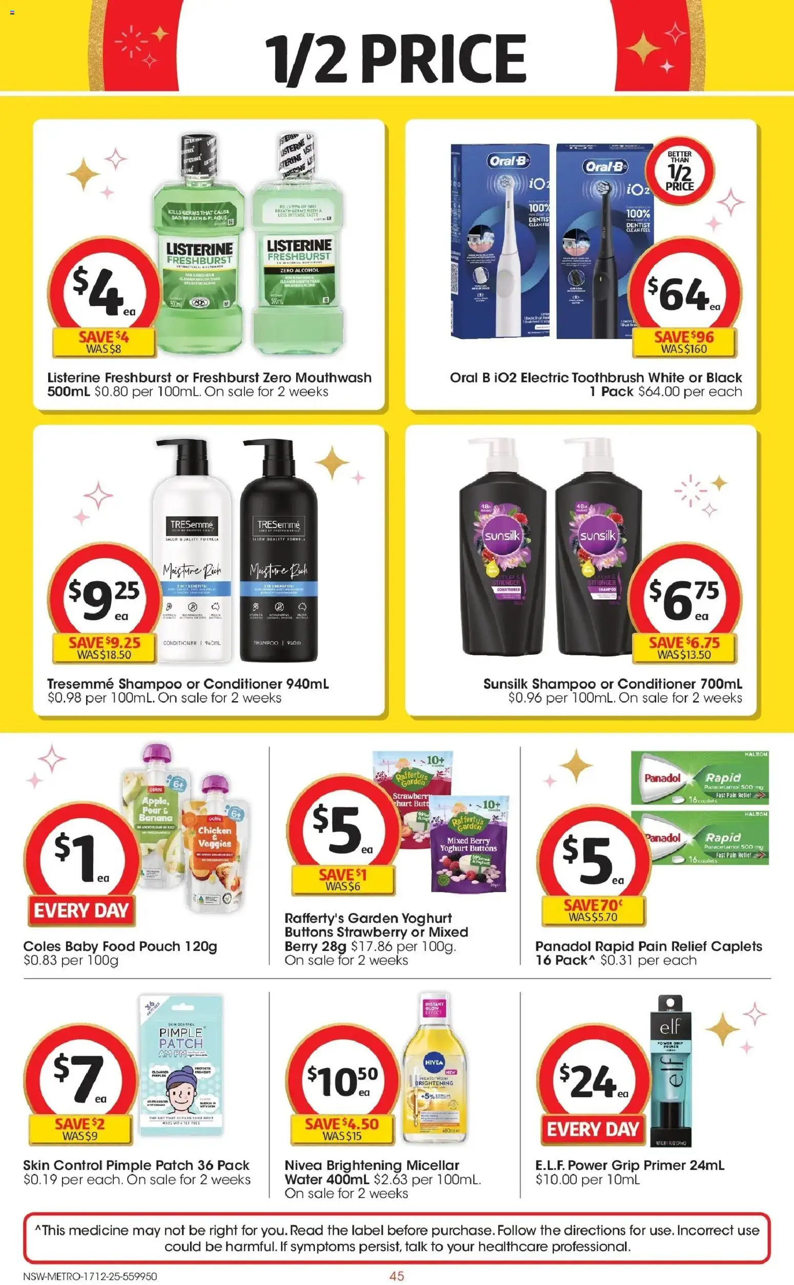 Coles catalogue - valid from 17.12.2025 | Page: 45 | Products: Cleaner, Shampoo, Chicken, Electric toothbrush