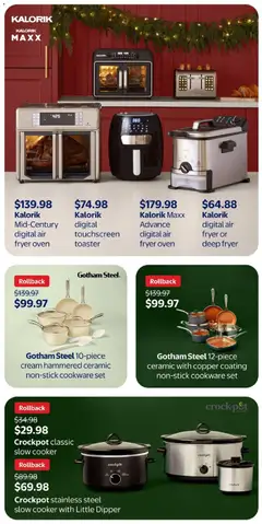 Preview of Walmart - Share the joy! from shop Walmart valid from 30.10.2025 | Page: 21 | Products: Cream, Oven, Fryer, Cooker
