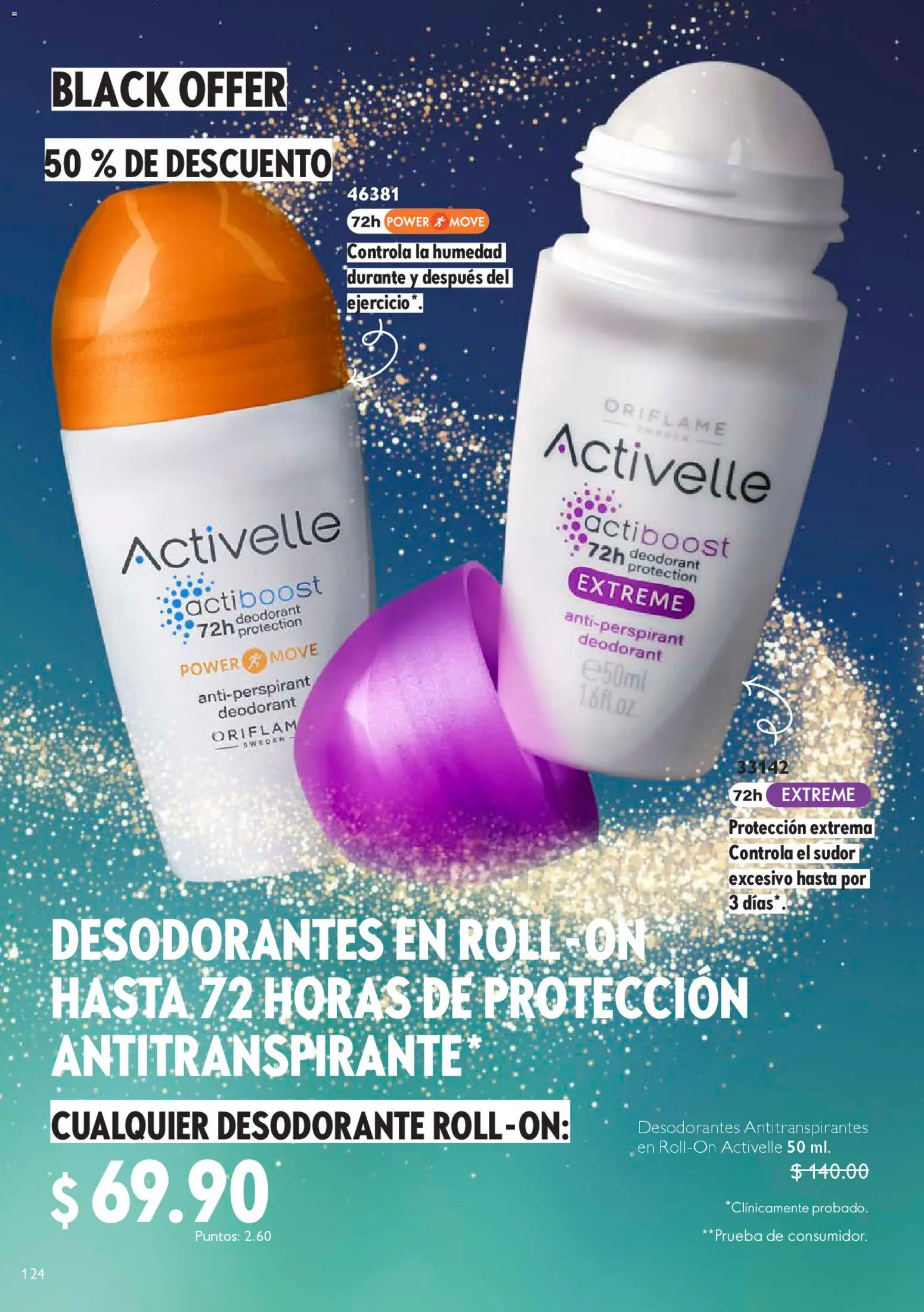 Nuevas ofertas de Oriflame válidas en toda la República Mexicana desde el 22.11.2025. ¡Encuentra las mejores ofertas en Oriflame Black Friday! | Página: 124 | Productos: Desodorante, Antitranspirante
