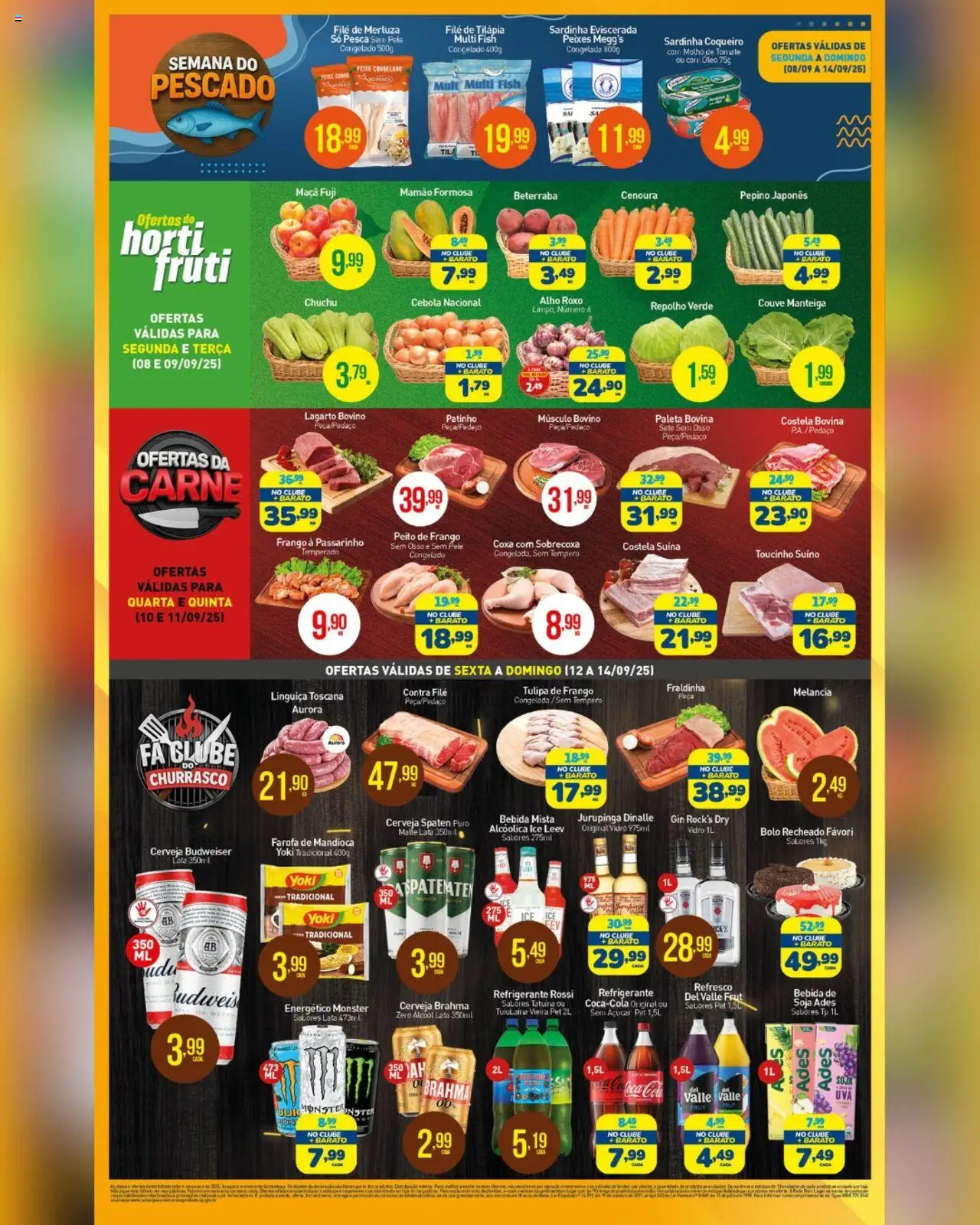 Rede Bom Lugar Folheto - válido de 08.09.2025 | Página: 4 | Produtos: Ice Leev, Energético, Tilápia, Bolo