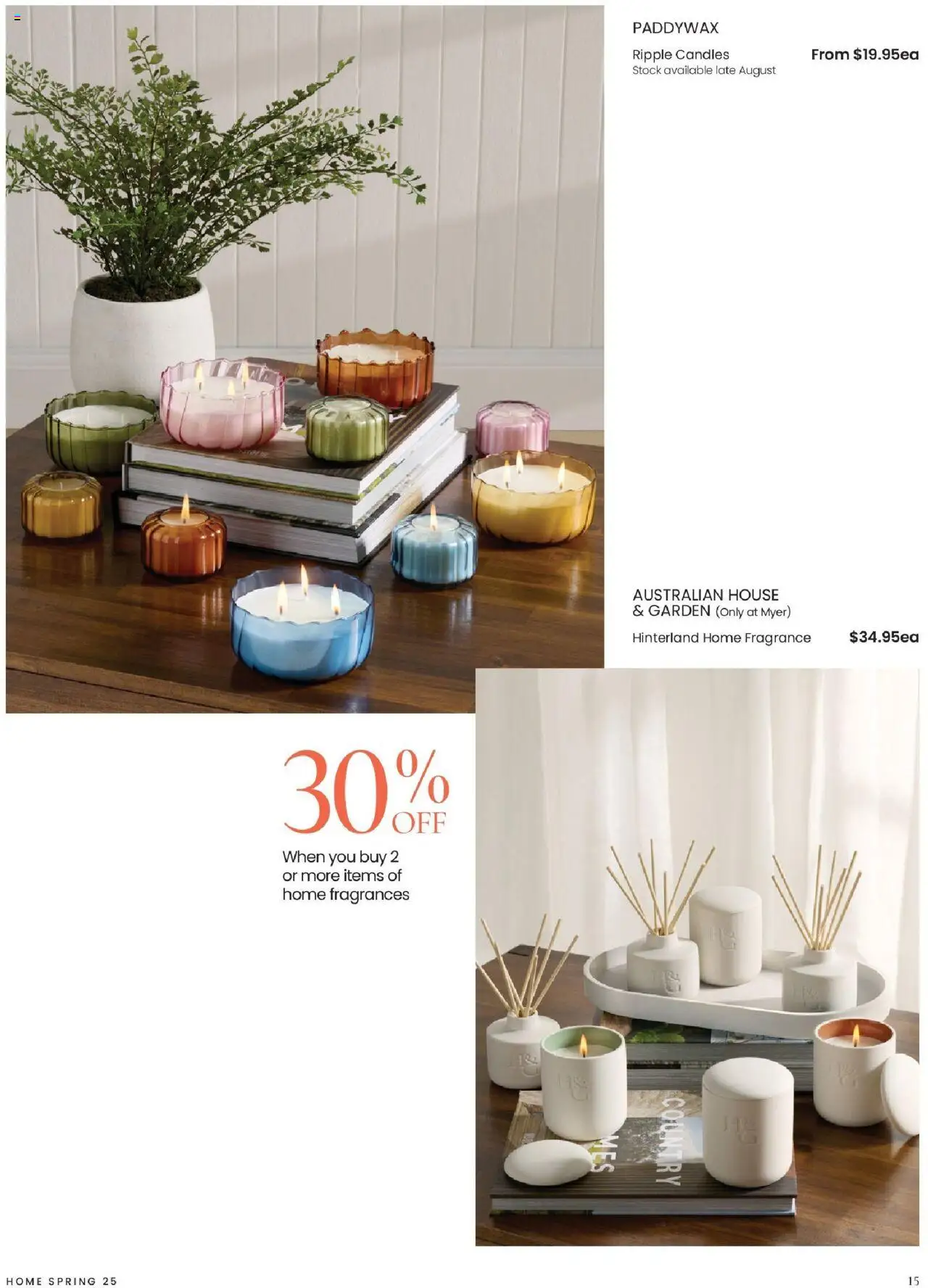 Myer catalogue - valid from 04.08.2025 | Page: 15 | Products: Fragrance, Candles