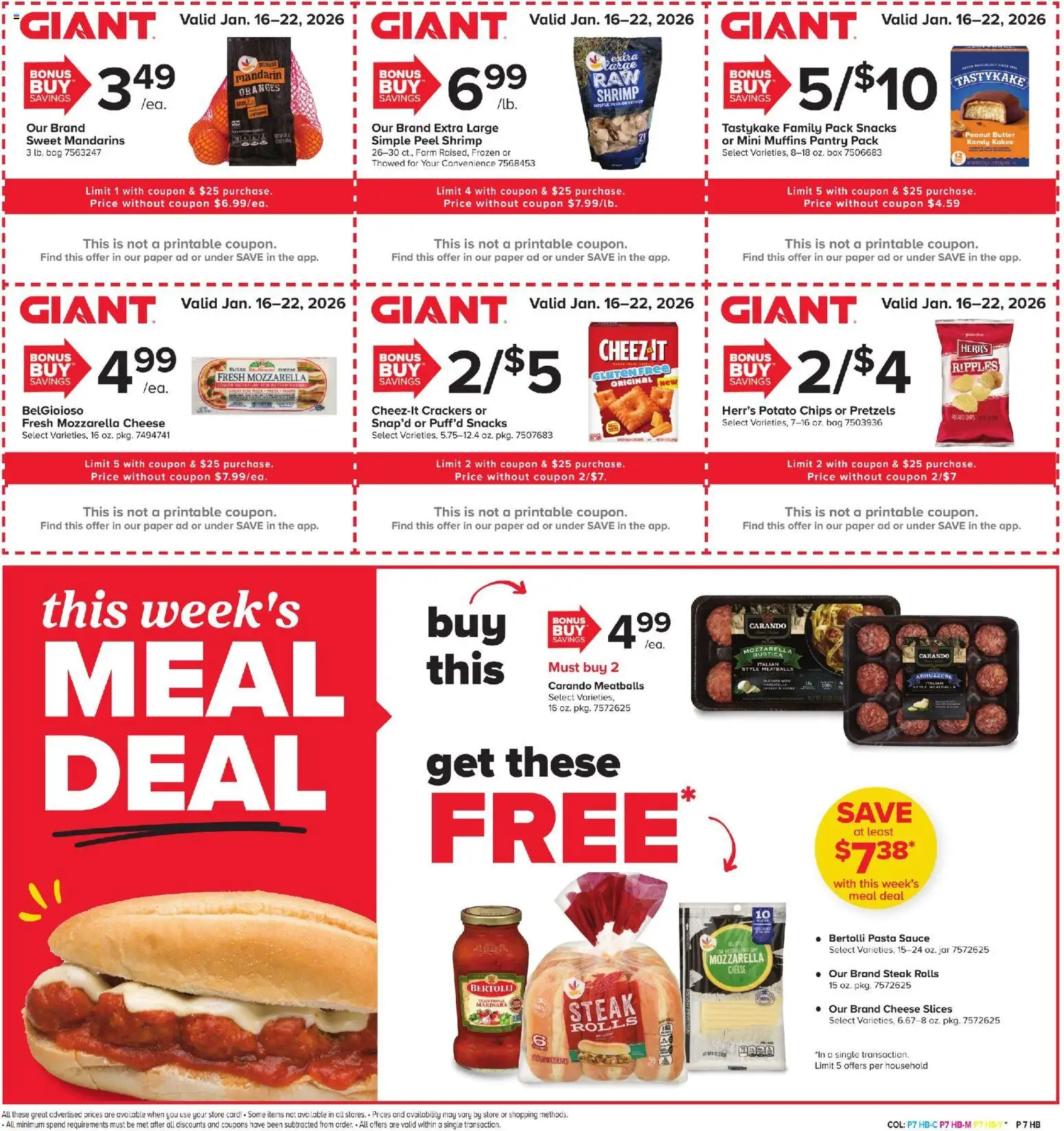 Giant Weekly Ad - valid from 16.01.2026 | Page: 5 | Products: Box, Butter, Oranges, Chips