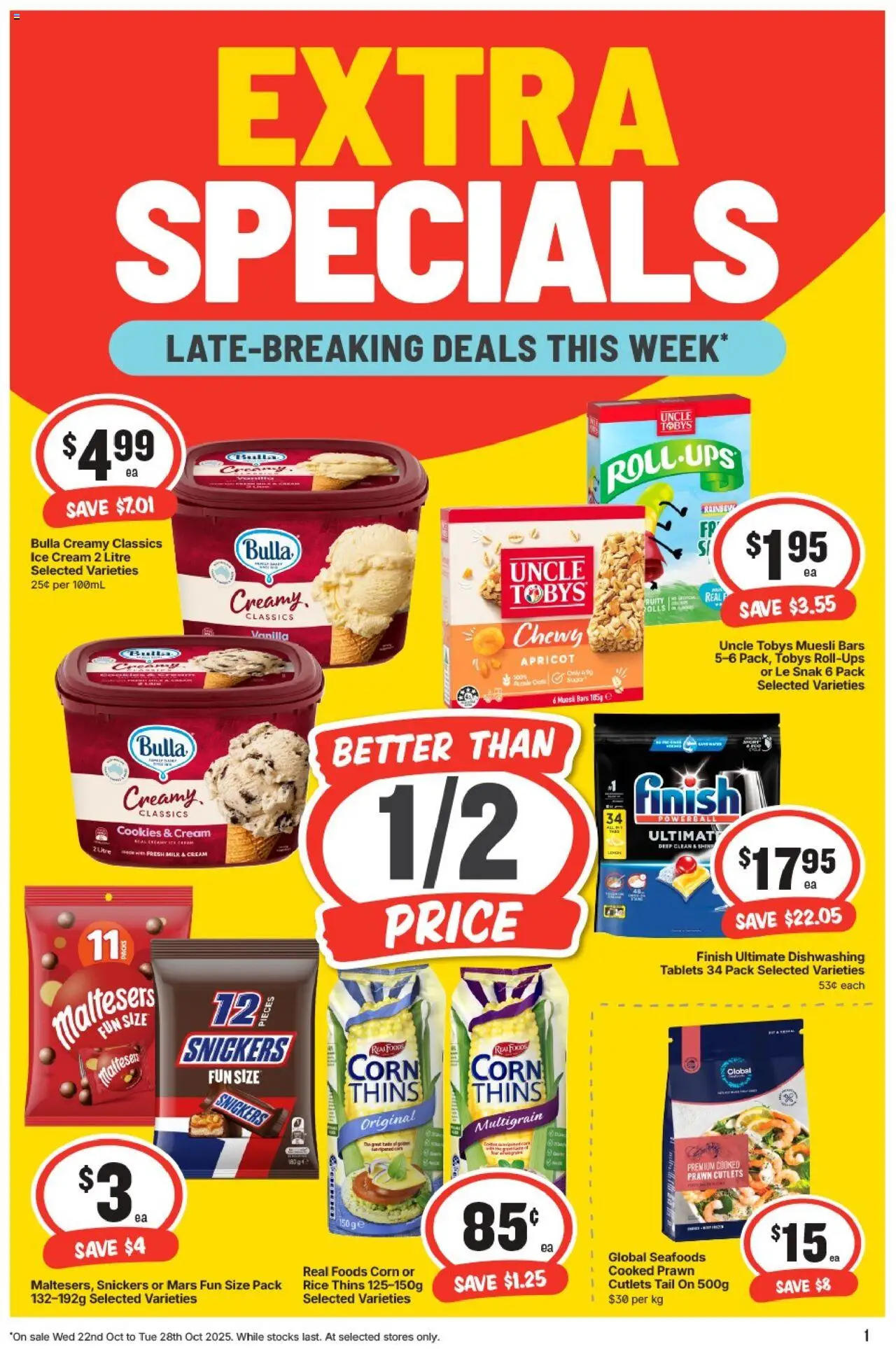 IGA catalogue - valid from 22.10.2025 | Page: 2 | Products: Milk, Rice, Cream, Tablets