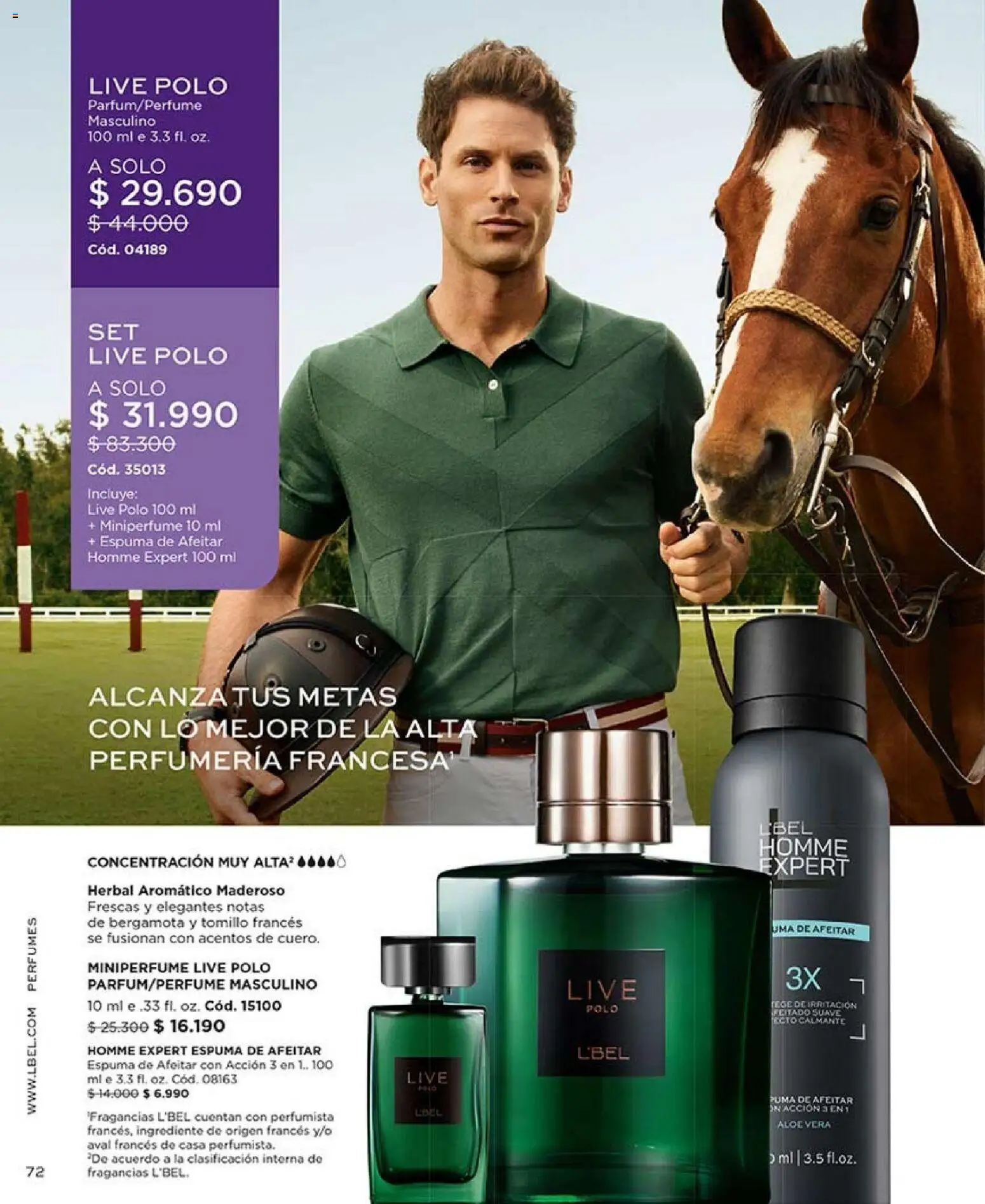 Catálogo L'Bel Campaña2x │ válido desde el 16.01.2026 | Página: 72 | Productos: Espuma, Espuma de afeitar