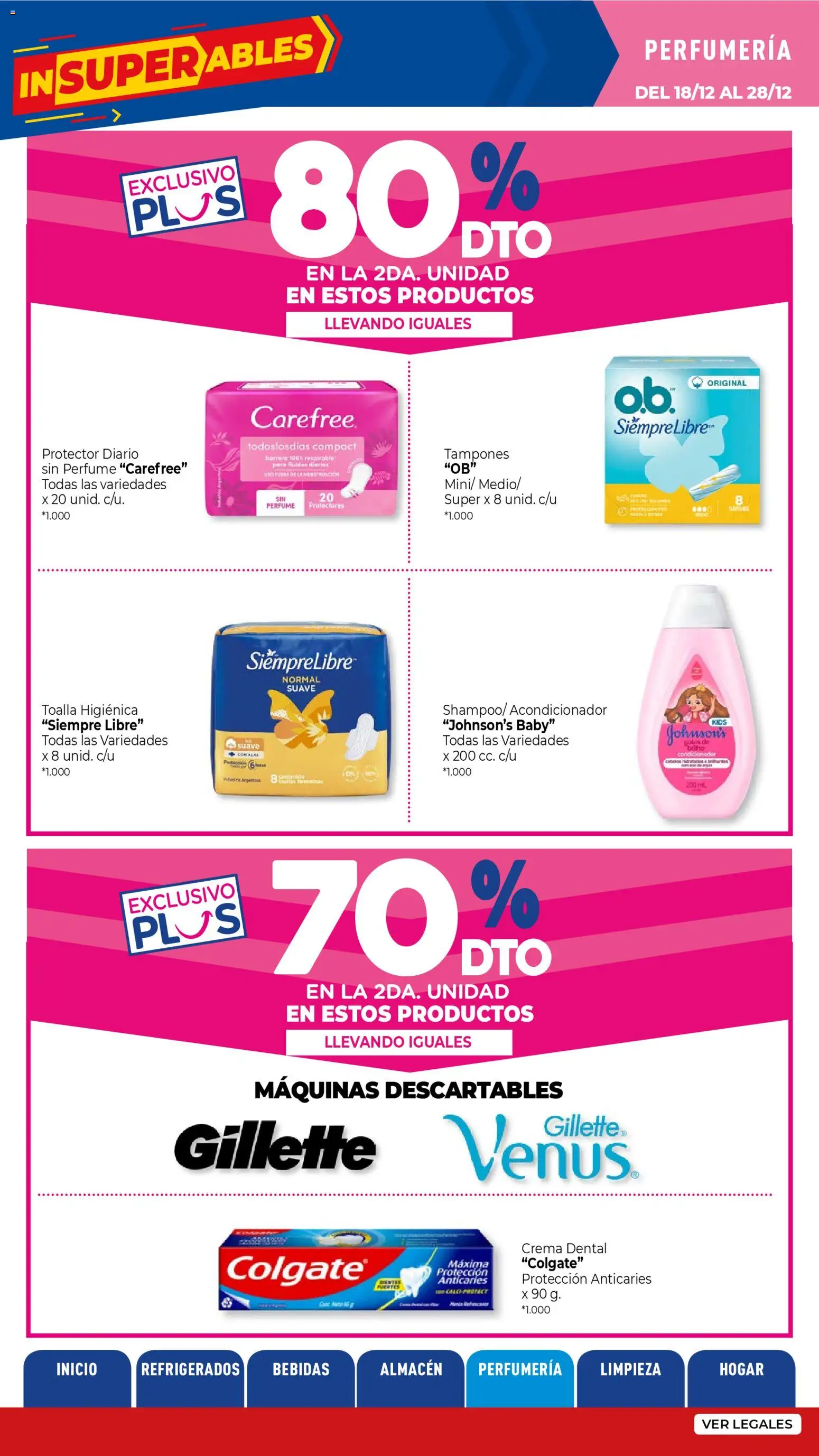 La Anonima catálogo │ válido desde el 18.12.2025 | Página: 28 | Productos: Tampones, Perfume, Acondicionador, Crema