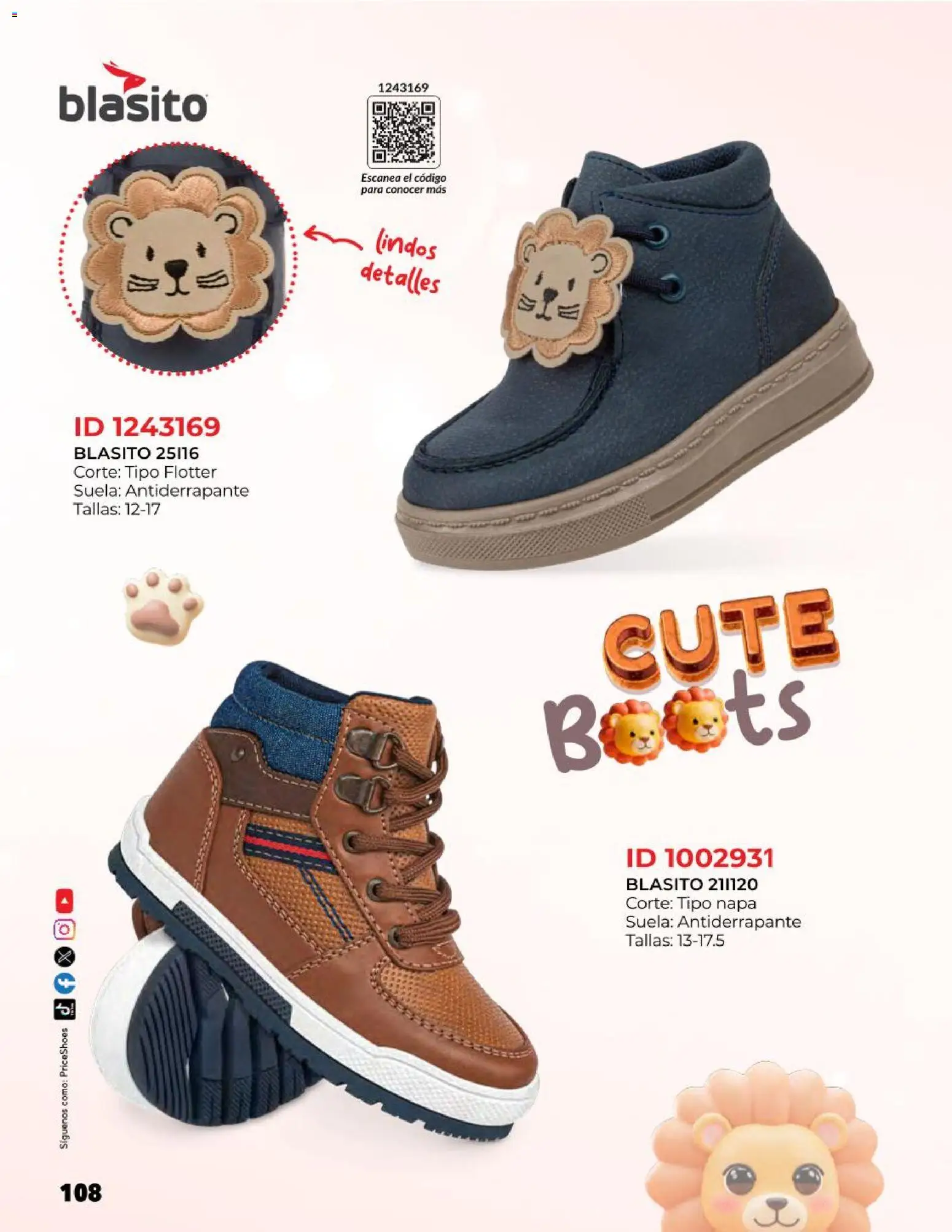 Nuevas ofertas de Price Shoes válidas en toda la República Mexicana desde el 27.10.2025. ¡Encuentra las mejores ofertas en Price Shoes catálogo Kids todo en uno! | Página: 108