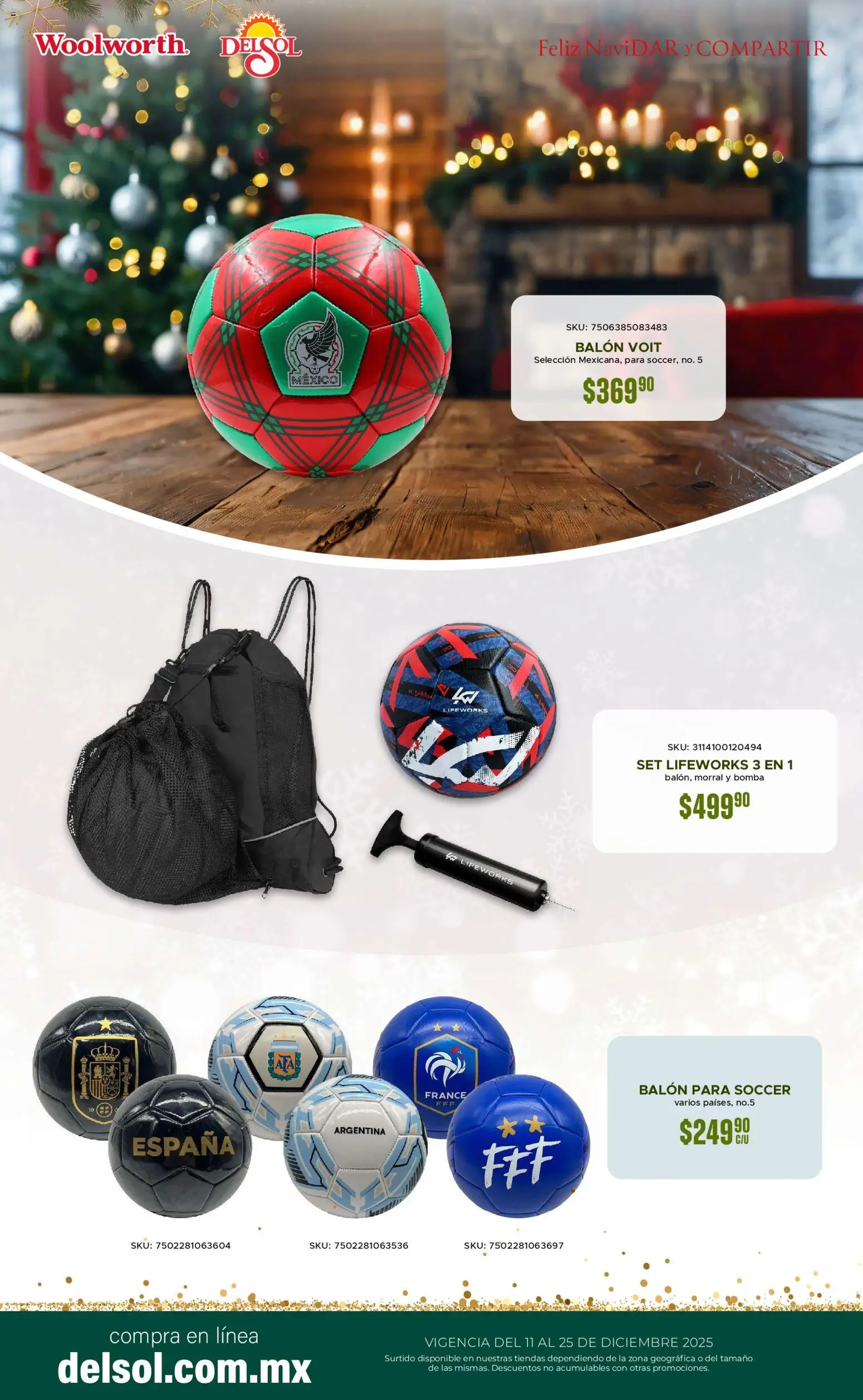 Nuevas ofertas de Del Sol y Woolworth válidas en toda la República Mexicana desde el 11.12.2025. ¡Encuentra las mejores ofertas en Del Sol y Woolworth catálogo! | Página: 10 | Productos: Morral