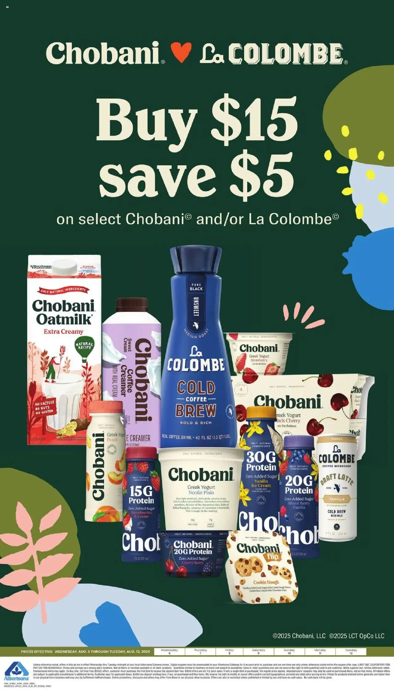 Albertsons Specialty Publication - valid from 06.08.2025 | Page: 2 | Products: Coffee, Nuts, Ice cream, Peach