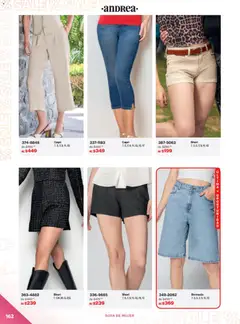 Vista previa de Andrea catálogo Outlet, nuevo folleto de la tienda, válido en México a partir del 21.12.2025 | Página: 162 | Productos: Ropa, Short, Bermuda