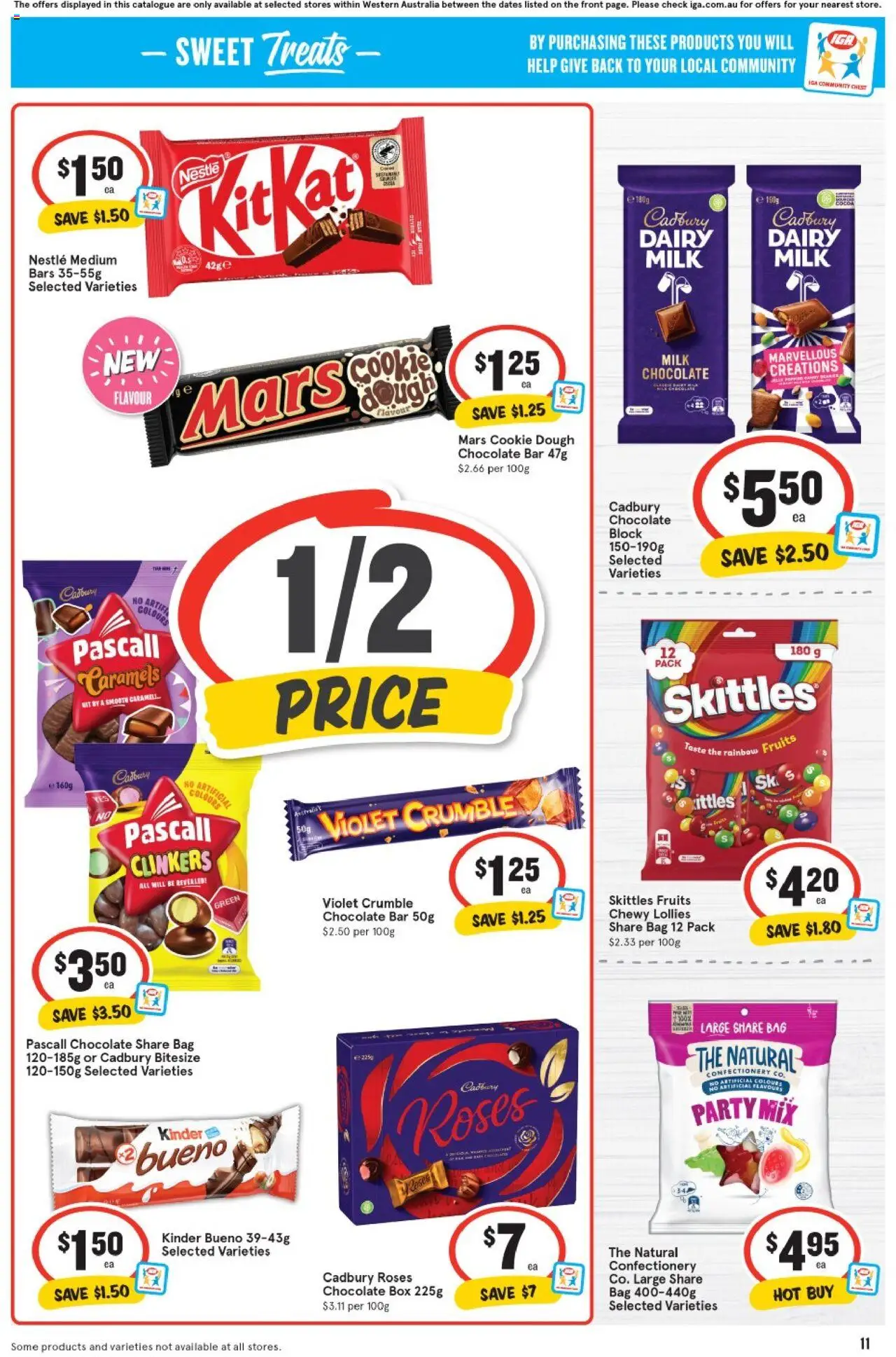 IGA catalogue - valid from 06.08.2025 | Page: 11 | Products: Dairy, Chocolate, Chicken, Pants