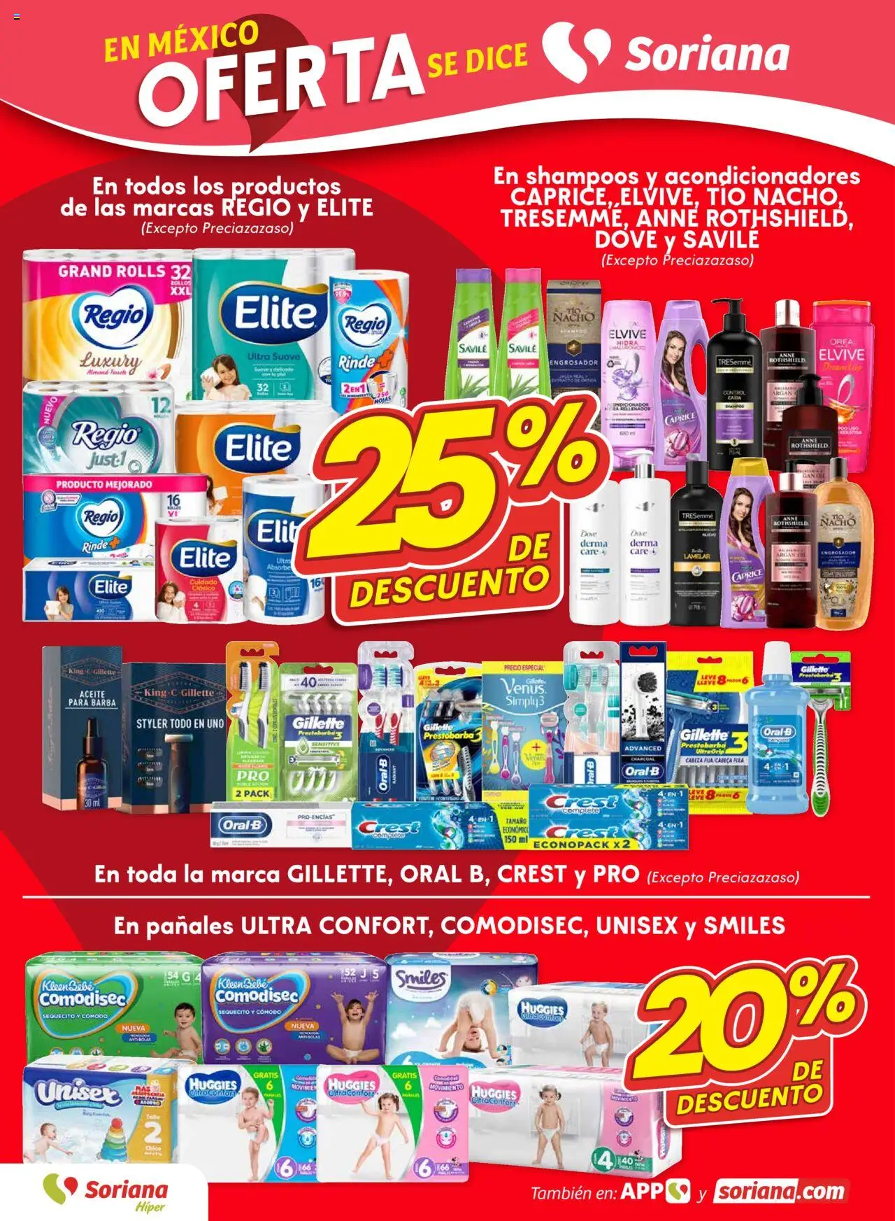 Nuevas ofertas de Soriana válidas en toda la República Mexicana desde el 18.09.2025. ¡Encuentra las mejores ofertas en Soriana - Folleto! | Página: 4