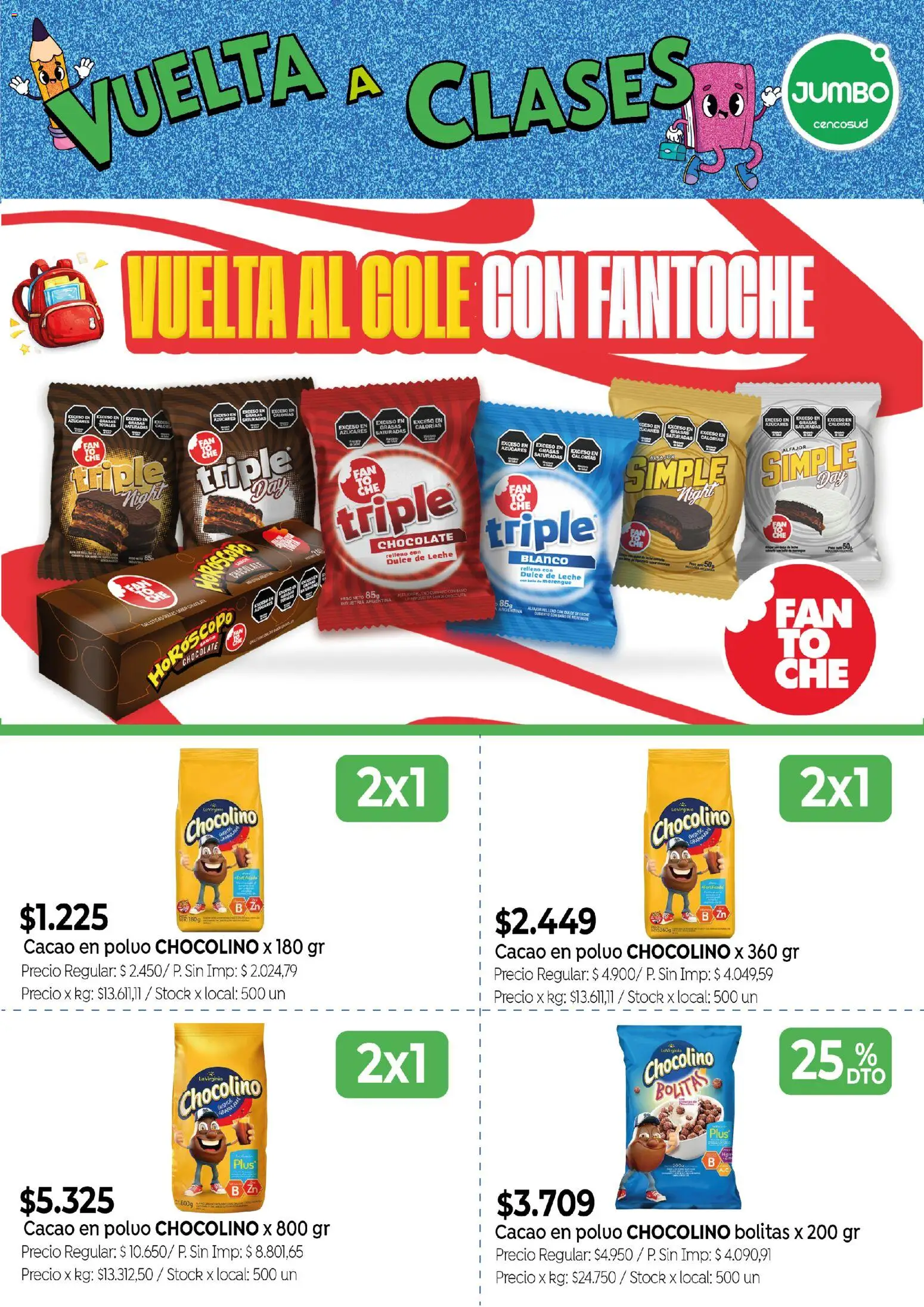 Jumbo - Especial Listos Para El Cole │ válido desde el 18.02.2026 | Página: 6 | Productos: Leche, Chocolate, Alfajor, Cacao