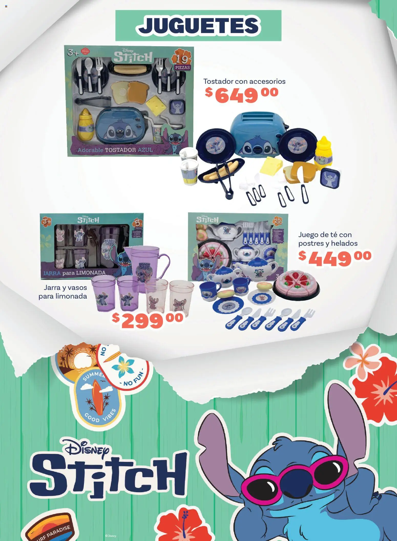 Nuevas ofertas de Soriana válidas en toda la República Mexicana desde el 26.03.2026. ¡Encuentra las mejores ofertas en Soriana Especial Stitch Híper! | Página: 7 | Productos: Juego, Té, Vasos, Jarra