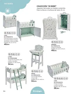 Vista previa de El Corte Inglés catálogo Juguetes, nuevo folleto de la tienda, válido en México a partir del 27.10.2025 | Página: 194 | Productos: Bandeja, Litera, Almohada, Cuna