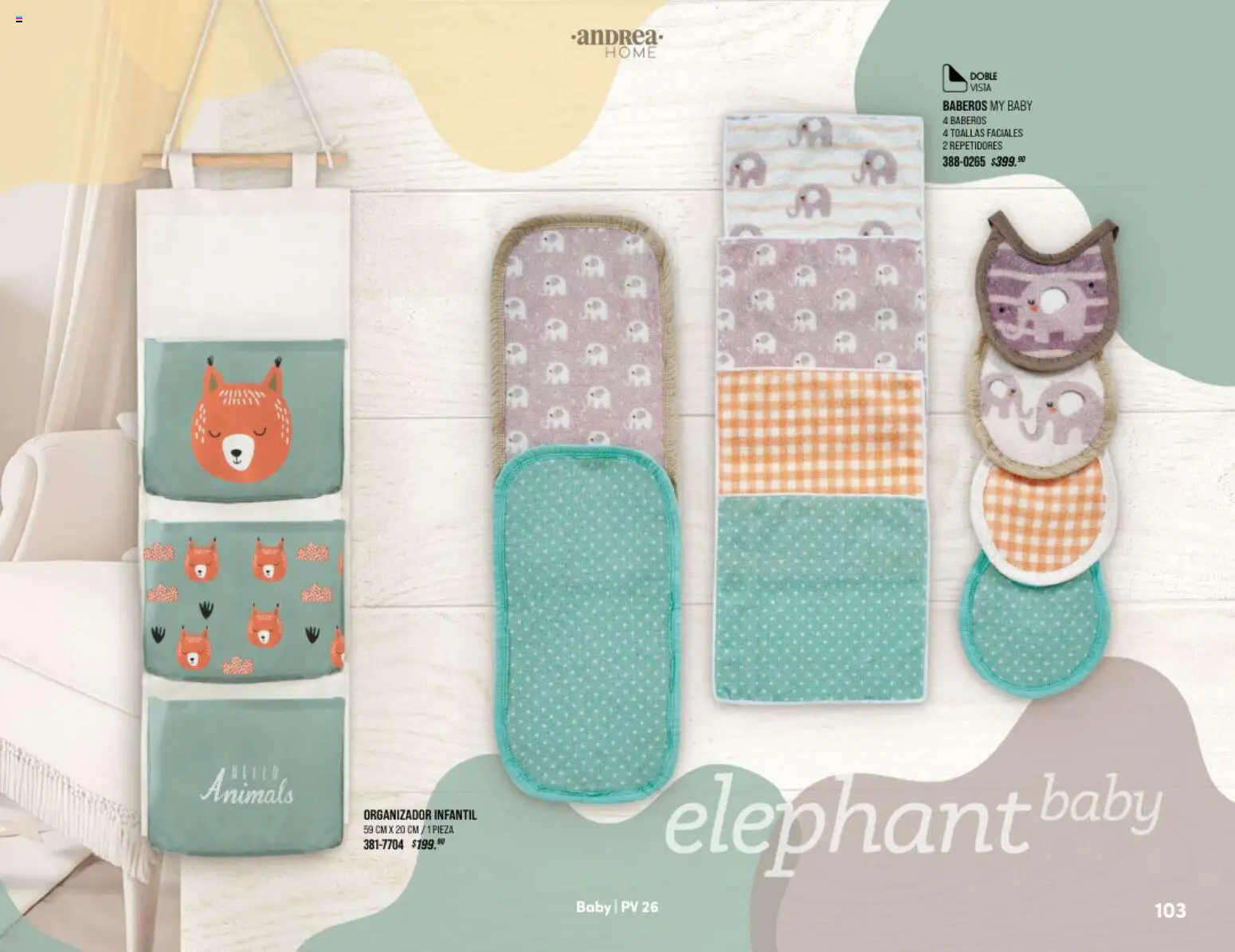 Nuevas ofertas de Andrea válidas en toda la República Mexicana desde el 25.01.2026. ¡Encuentra las mejores ofertas en Andrea catálogo Home! | Página: 103 | Productos: Organizador, Toallas