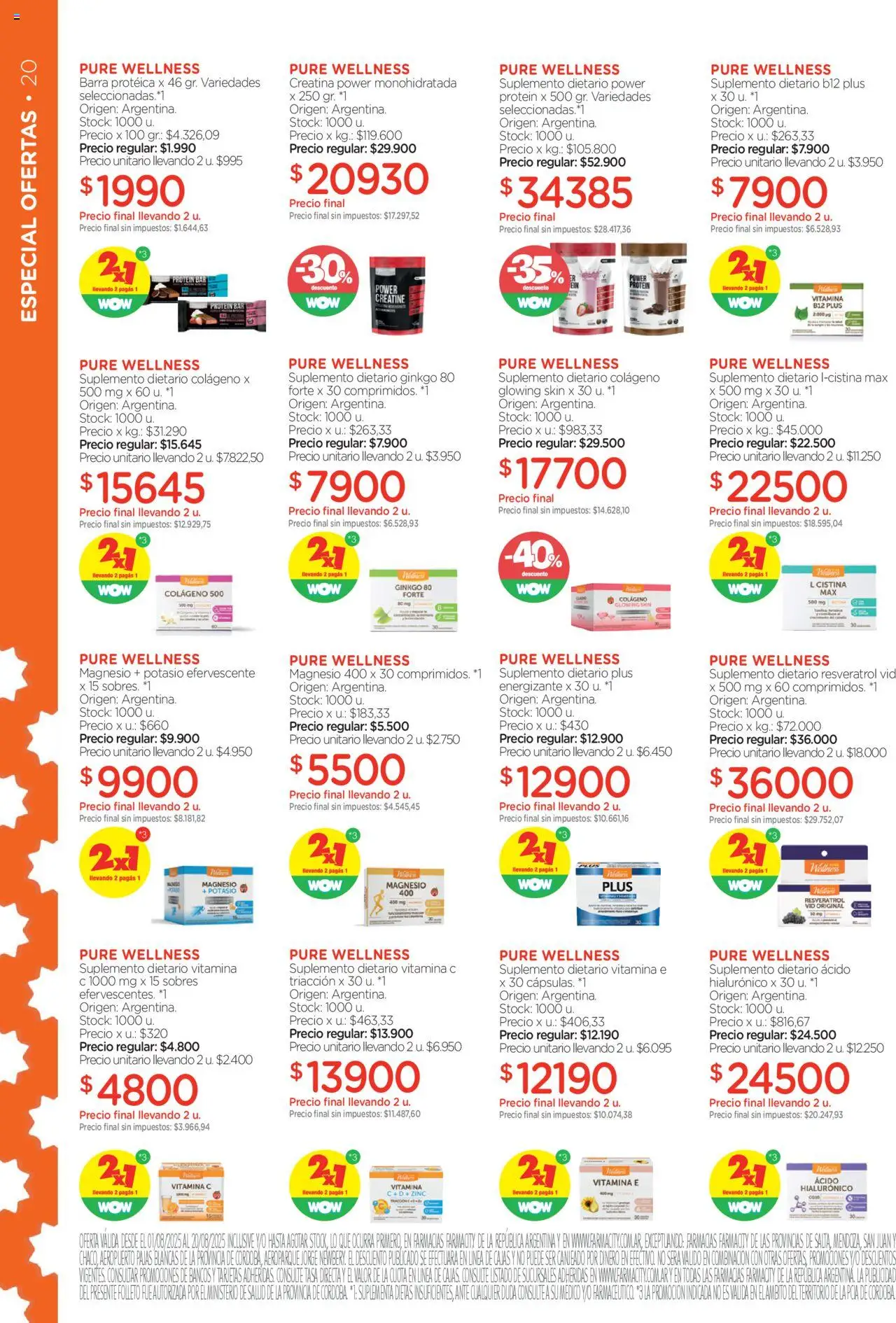 Farmacity catálogo │ válido desde el 01.08.2025 | Página: 20 | Productos: Suplemento dietario