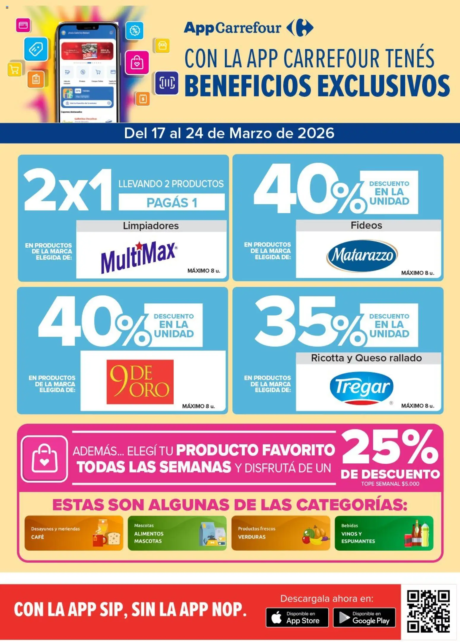 Carrefour Market - Market Paraná  │ válido desde el 17.03.2026 | Página: 2 | Productos: Queso, Café, Fideos