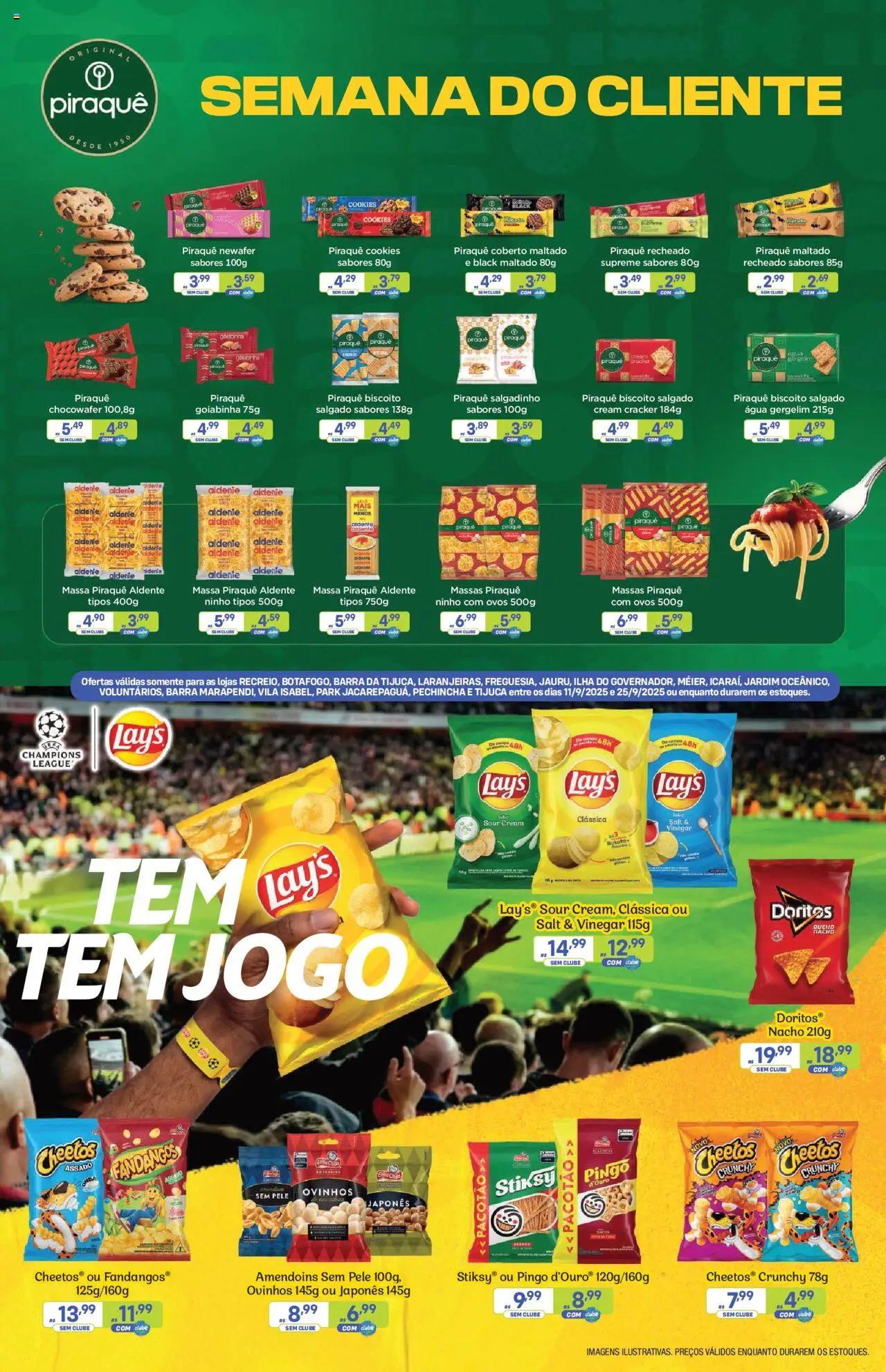 Prezunic Folheto - válido de 11.09.2025 | Página: 2 | Produtos: Elma Chips, Massa, Cheetos, Cream cracker