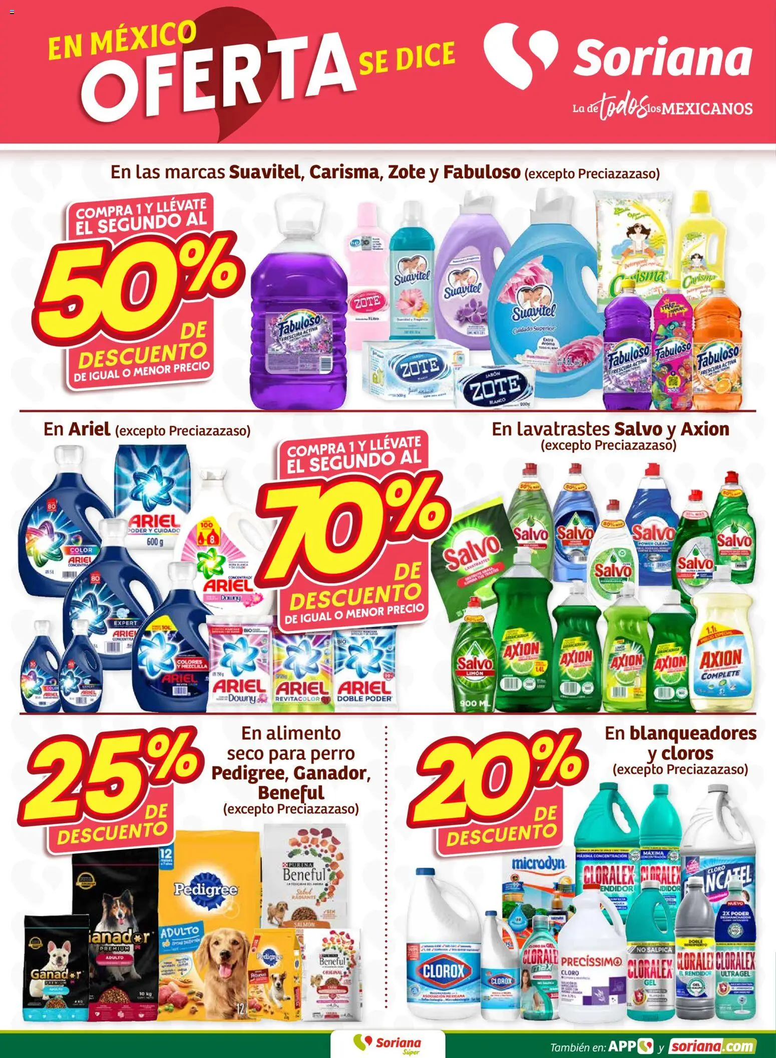 Nuevas ofertas de Soriana válidas en toda la República Mexicana desde el 26.02.2026. ¡Encuentra las mejores ofertas en Soriana - Fin de Semana Súper: Tamaulipas (excepto Cd. Victoria y Tampico)! | Página: 8 | Productos: Limón, Radiante, Cloro, Banco