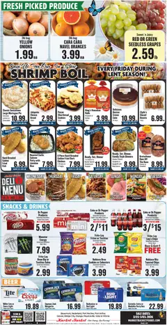 Preview of Market Basket weekly ads valid from 25.02.2026 | Page: 4 | Products: Cheese, Fish, Grapes, Bag