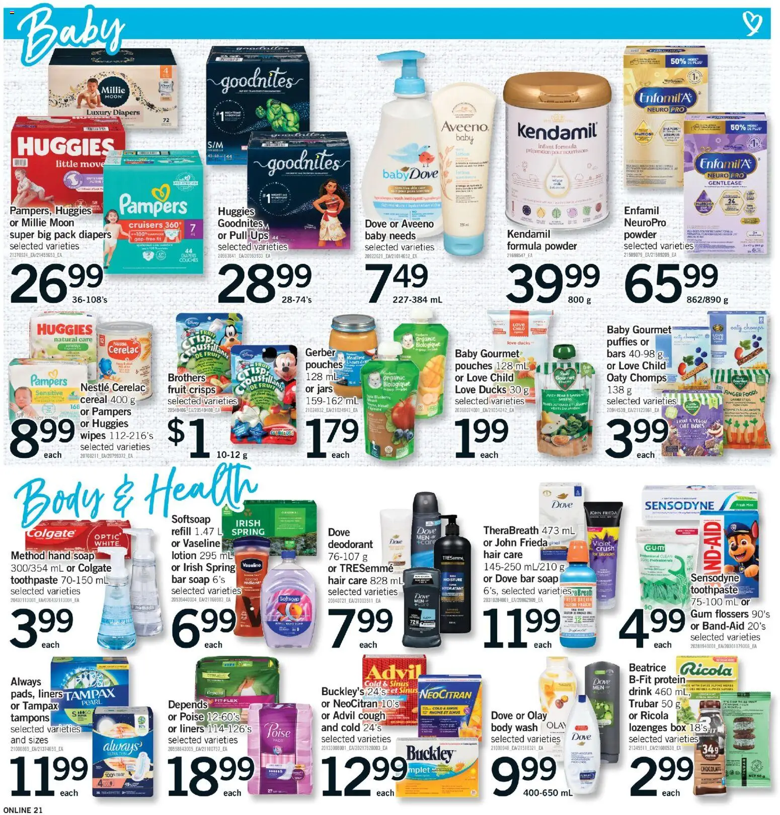 Fortinos flyer valid from 12.02.2026 | Page: 21 | Products: Body wash, Deodorant, Toothpaste, Box
