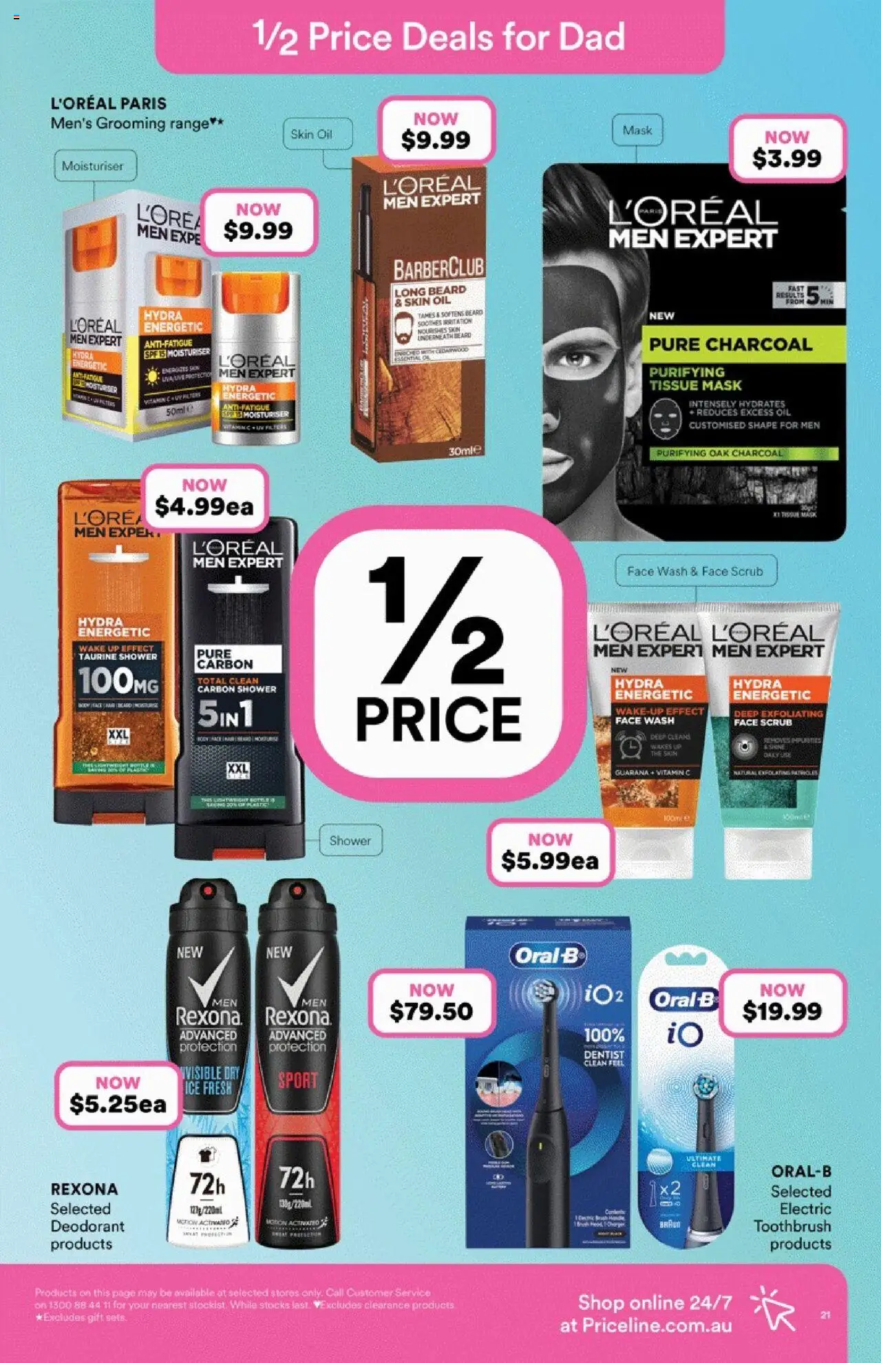 Priceline Pharmacy catalogue - valid from 14.08.2025 | Page: 21 | Products: Oil, Scrub, Moisturiser, Deodorant
