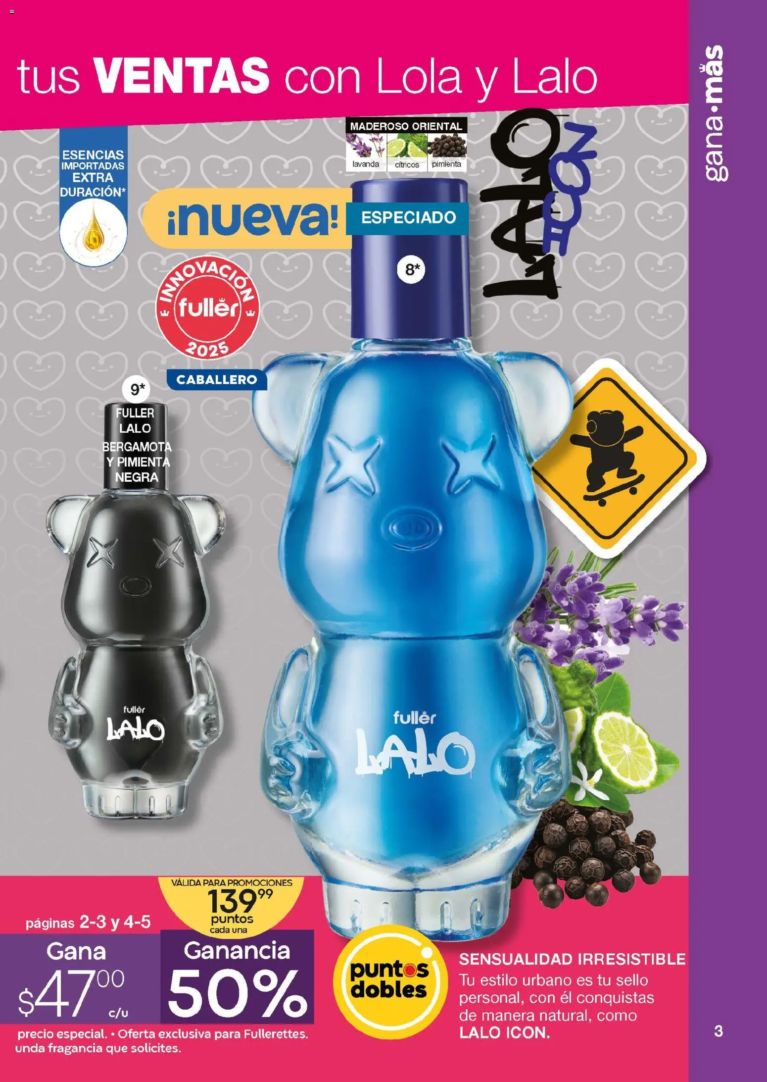 Nuevas ofertas de Fuller válidas en toda la República Mexicana desde el 24.12.2025. ¡Encuentra las mejores ofertas en Fuller Revista Gana Más C19! | Página: 3 | Productos: Pimienta, Esencias, Fragancia