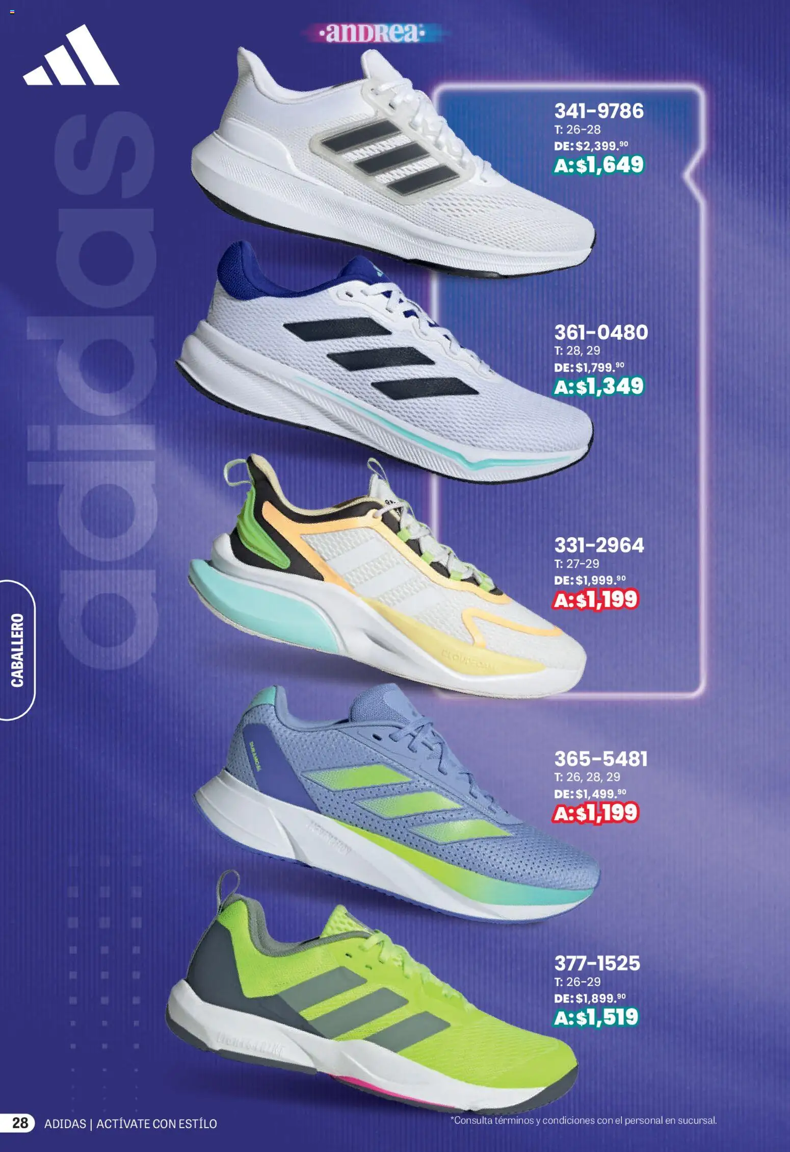 Nuevas ofertas de Andrea válidas en toda la República Mexicana desde el 01.03.2026. ¡Encuentra las mejores ofertas en Andrea catálogo Actívate con estillo! | Página: 28