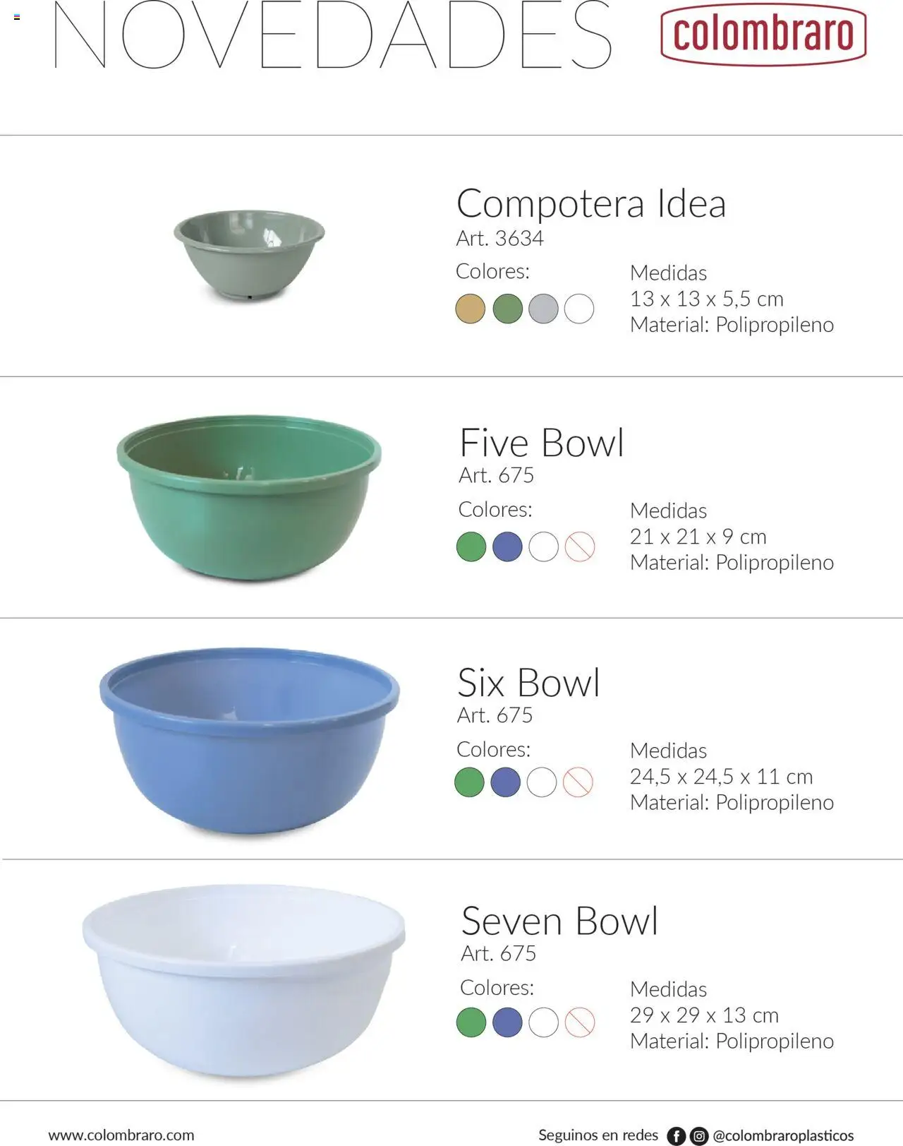 Colombraro - Catálogo Novedades │ válido desde el 12.09.2025 | Página: 4 | Productos: Bowl, Compotera